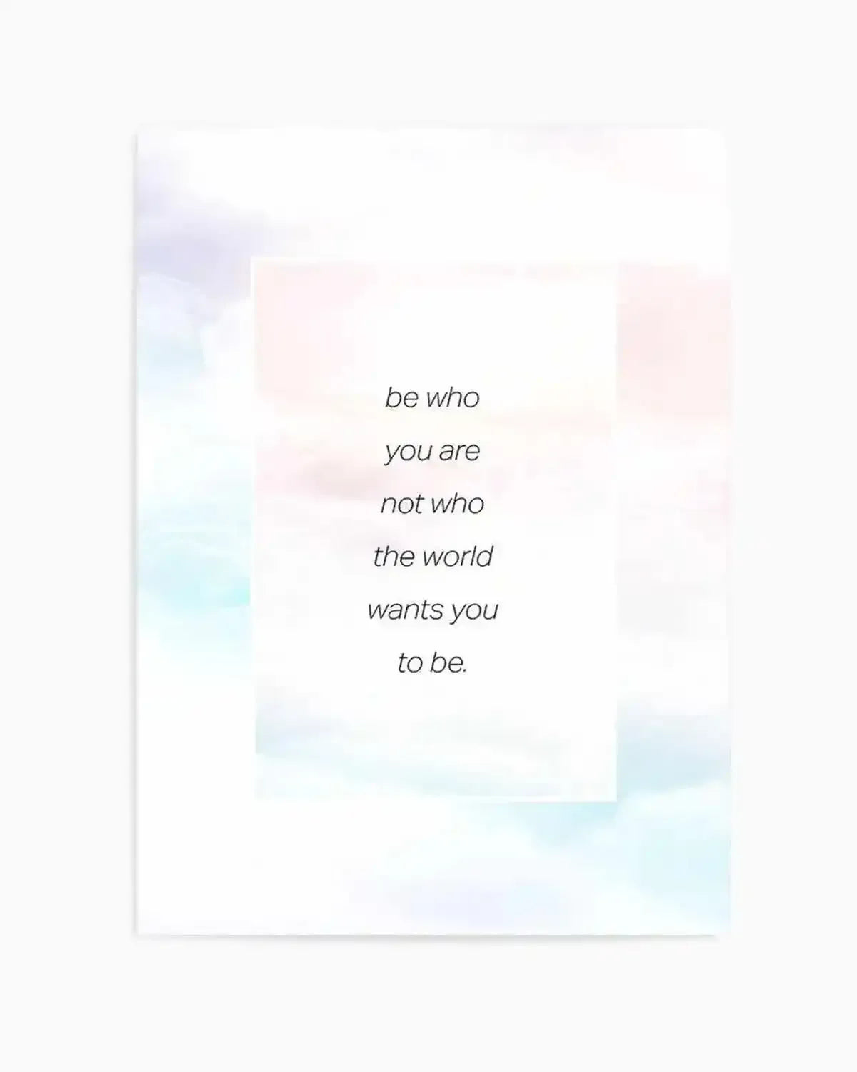 Be Who You Are | Rainbow Art Print from Olive et Oriel where you can shop wallpaper and artworks online