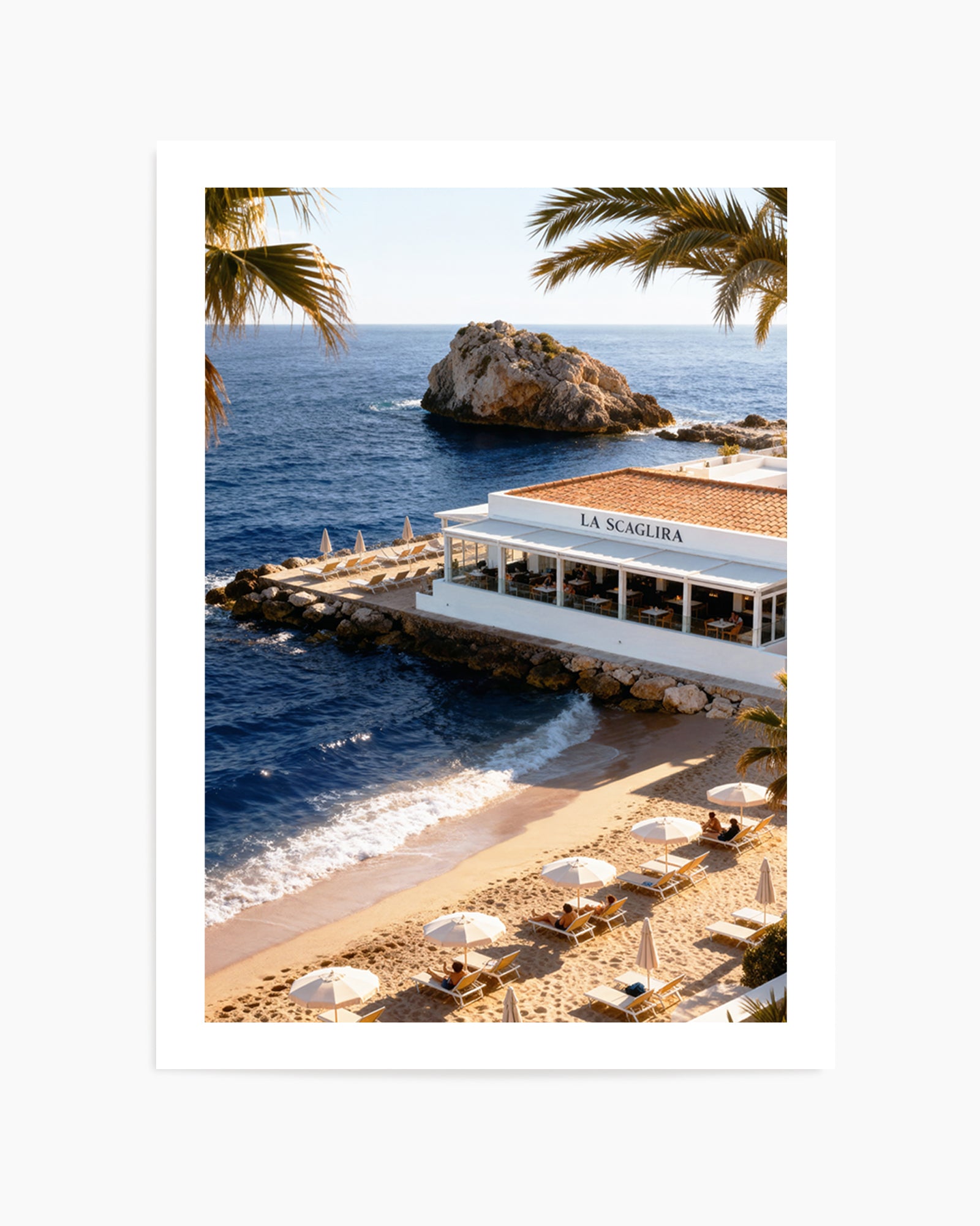 Beach Club 77 | Art Print from Olive et Oriel where you can shop wallpaper and artworks online