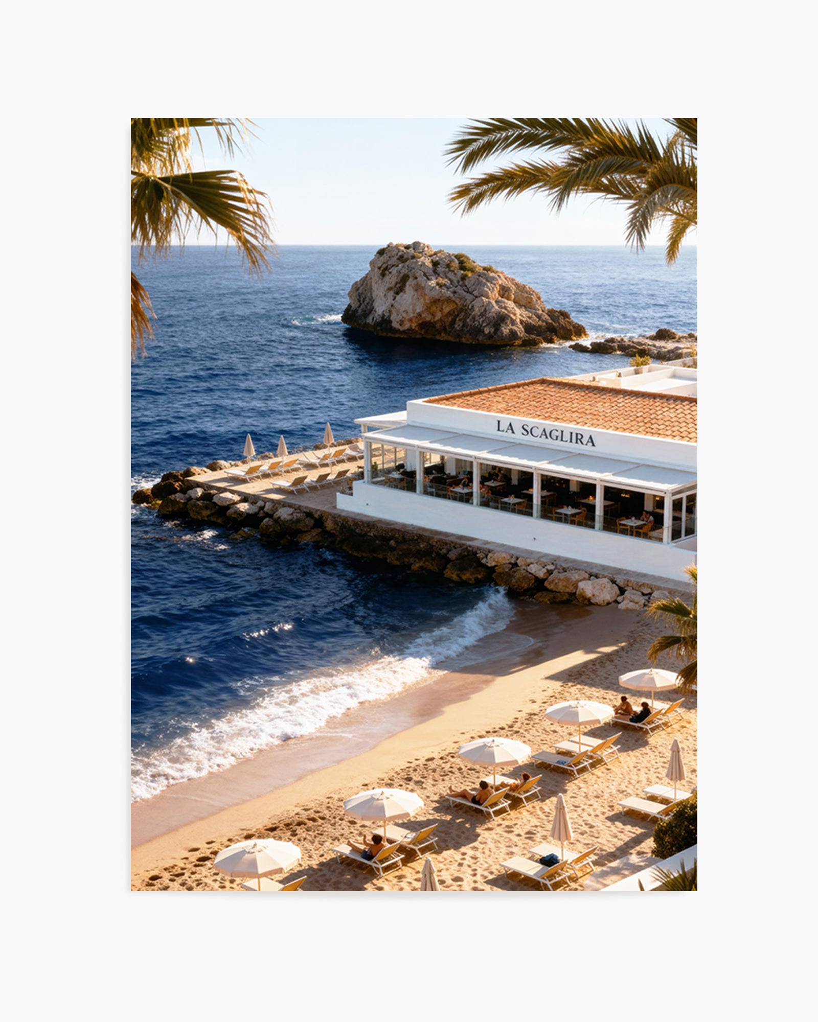 Beach Club 77 | Art Print from Olive et Oriel where you can shop wallpaper and artworks online