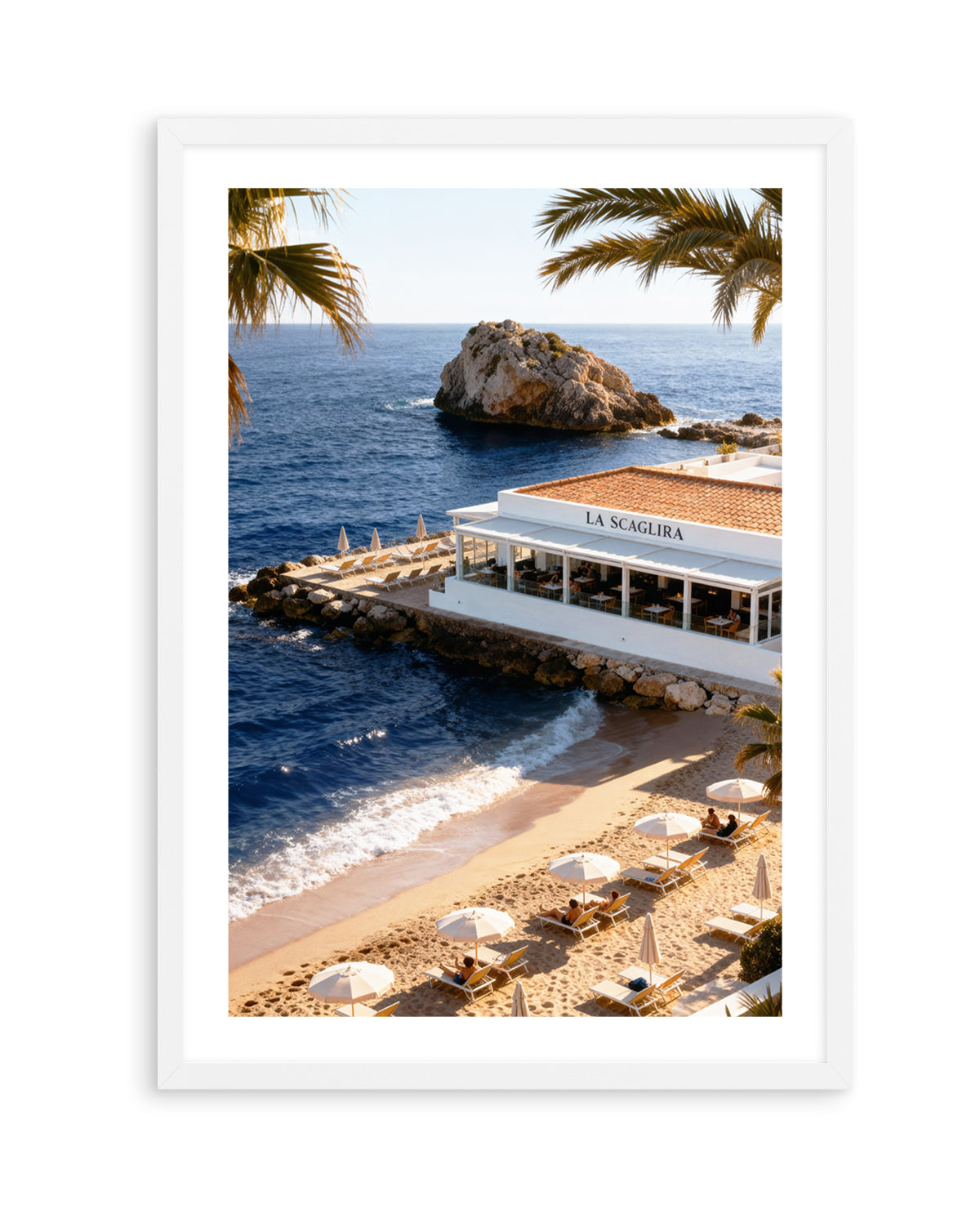 Beach Club 77 | Art Print from Olive et Oriel where you can shop wallpaper and artworks online