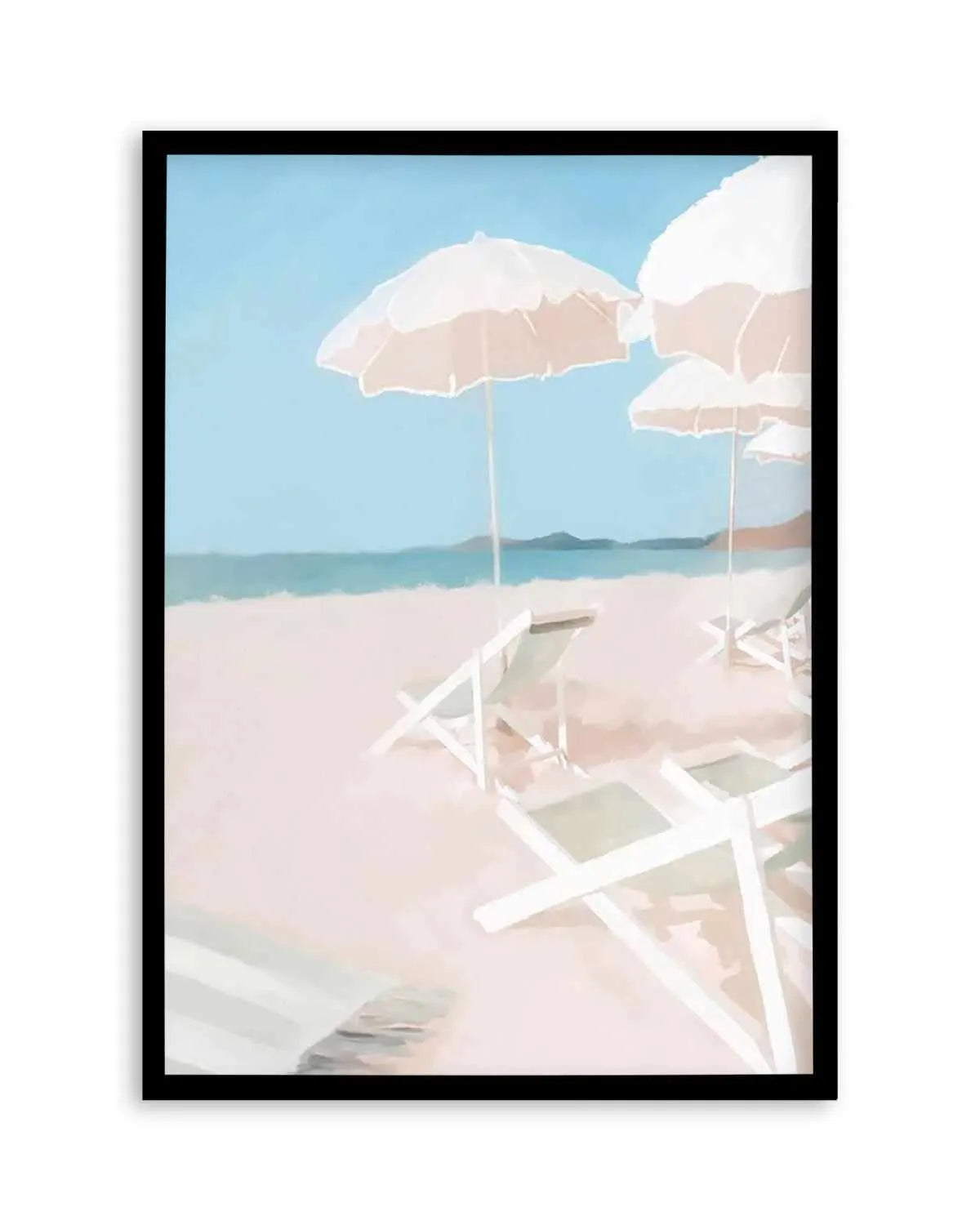 Beach Club I Art Print from Olive et Oriel where you can shop wallpaper and artworks online