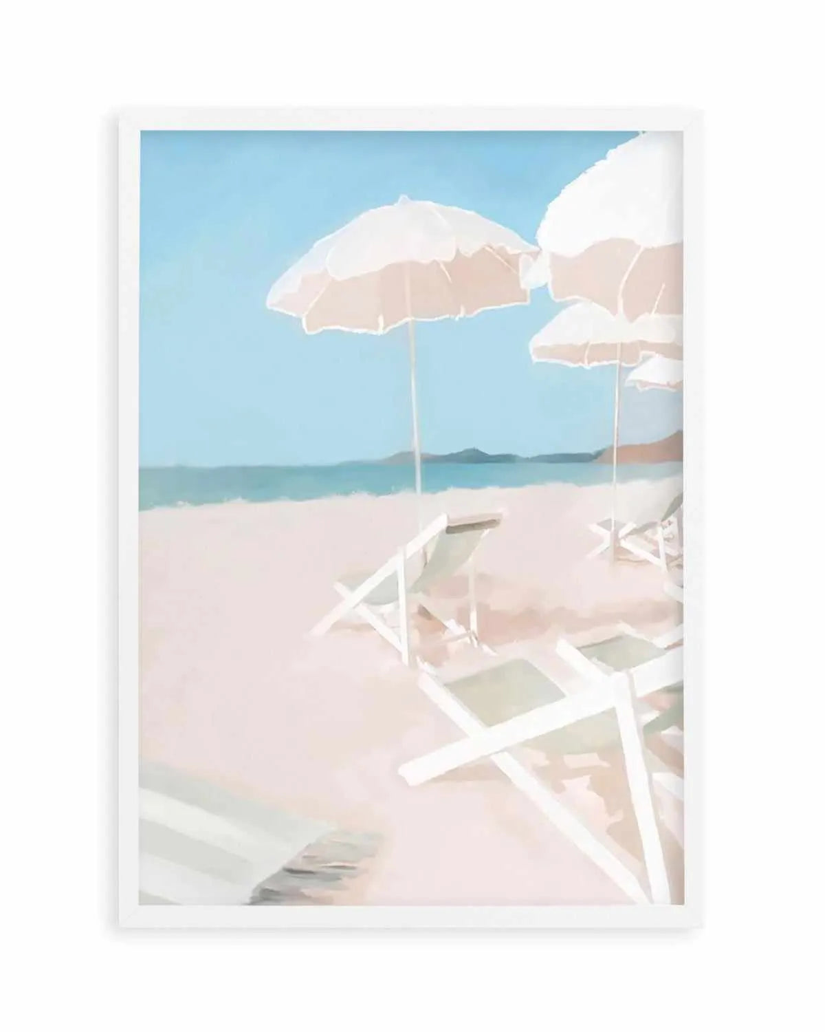 Beach Club I Art Print from Olive et Oriel where you can shop wallpaper and artworks online