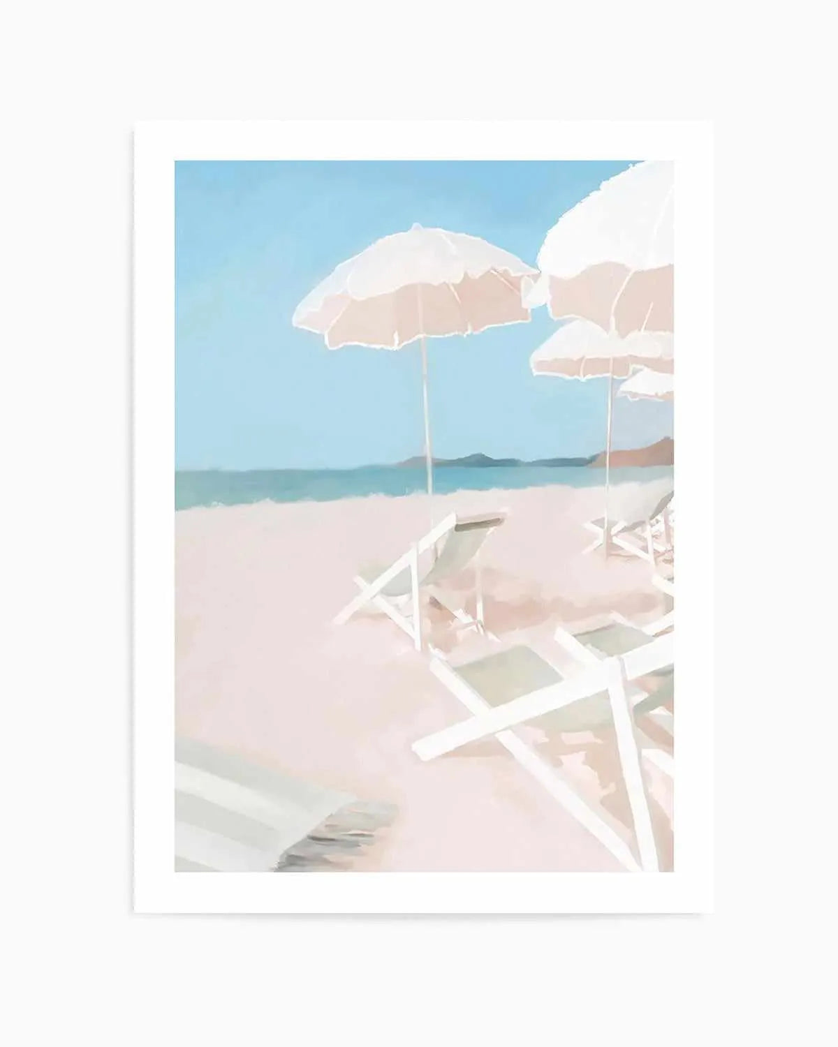 Beach Club I Art Print from Olive et Oriel where you can shop wallpaper and artworks online