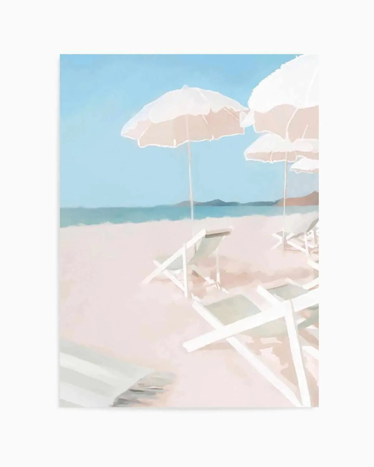 Beach Club I Art Print from Olive et Oriel where you can shop wallpaper and artworks online
