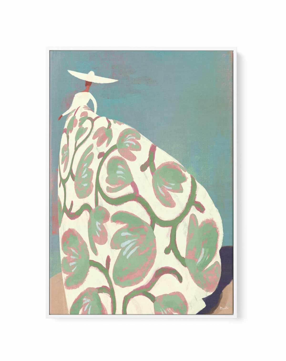 Beach Day by Marco Marella | Framed Canvas Art Print from Olive et Oriel where you can shop wallpaper and artworks online