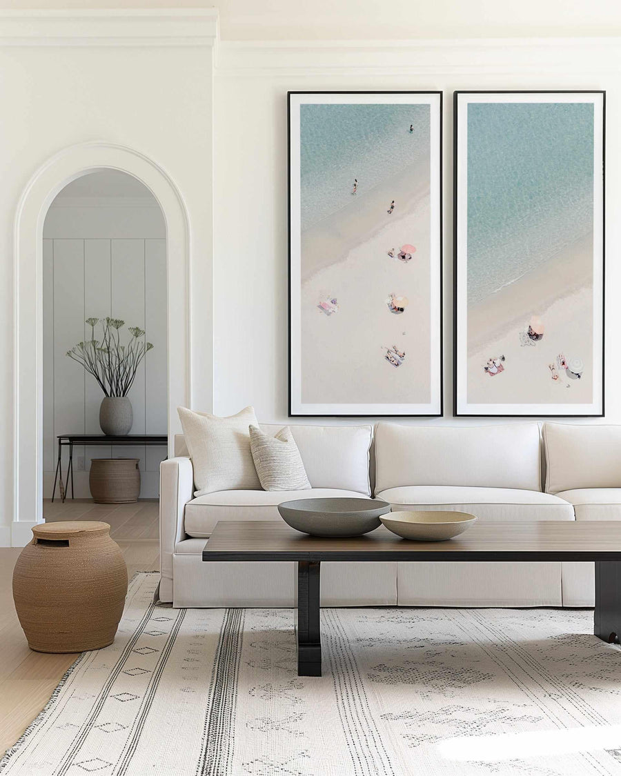 Beach Days I | Panoramic Art Print from Olive et Oriel where you can shop wallpaper and artworks online