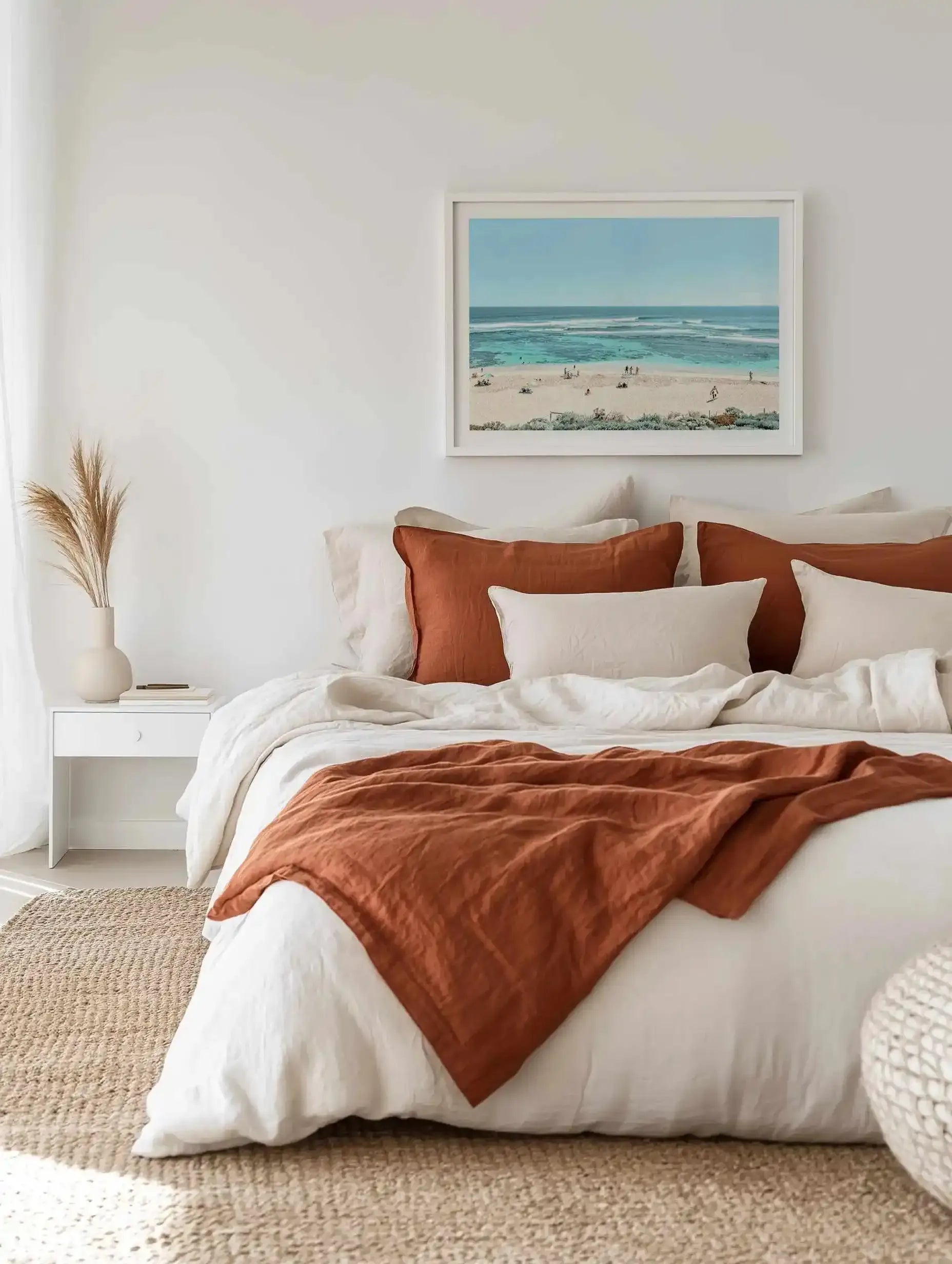 Beach Days, Yallingup | Aerial Photo Wall Art Print from Olive et Oriel where you can shop wallpaper and artworks online
