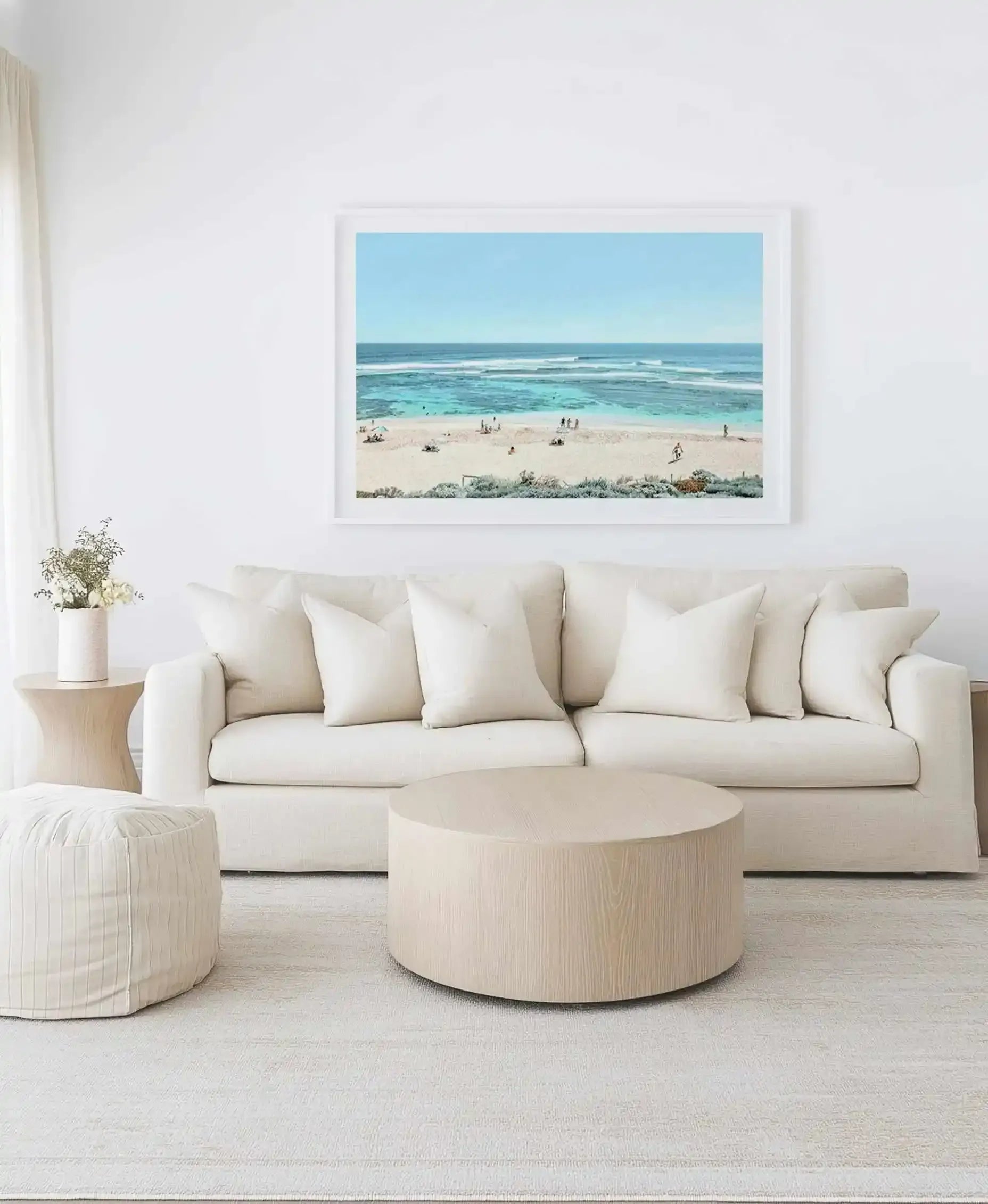 Beach Days, Yallingup | Aerial Photo Wall Art Print from Olive et Oriel where you can shop wallpaper and artworks online