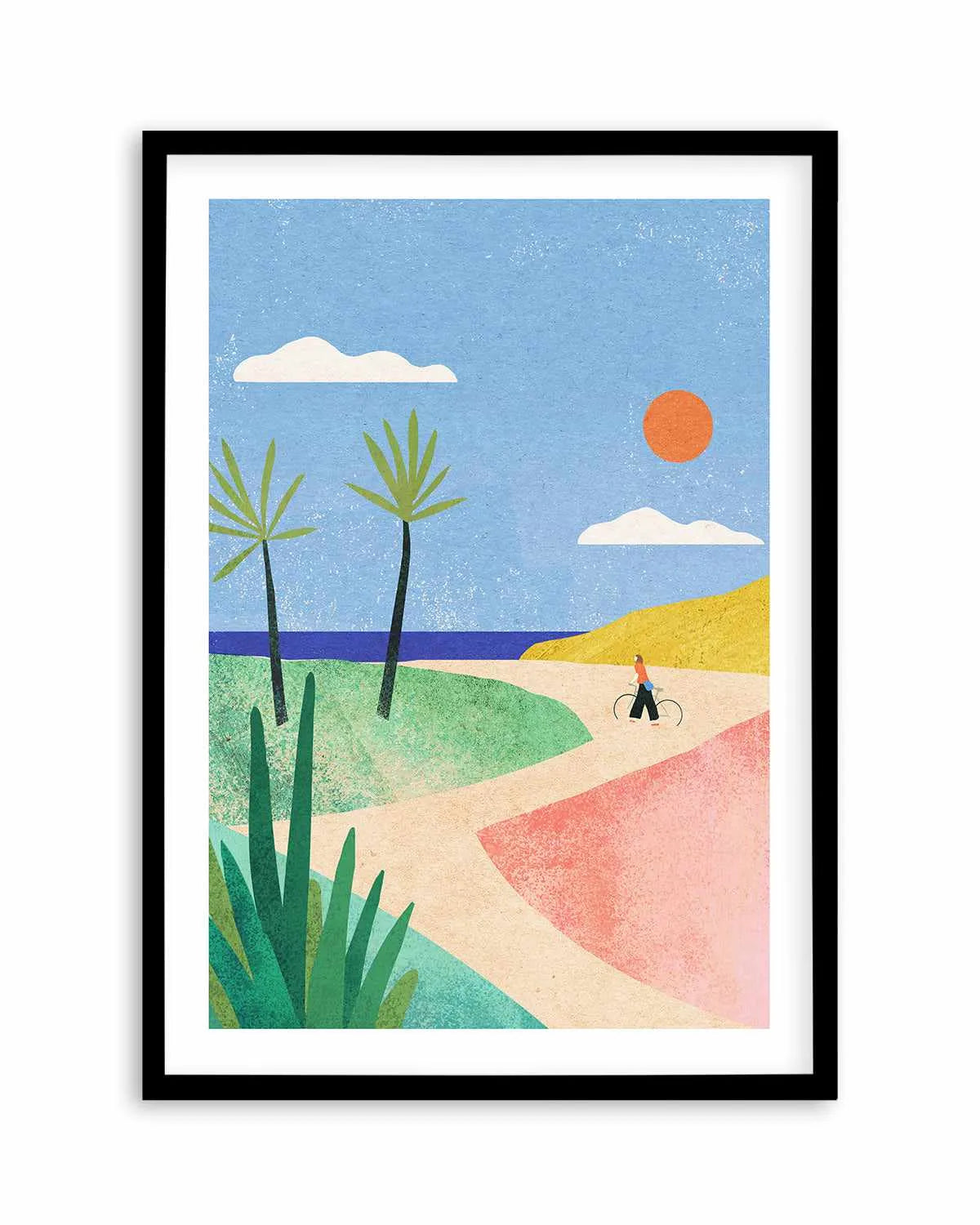 Beach Girl by Henry Rivers Art Print from Olive et Oriel where you can shop wallpaper and artworks online