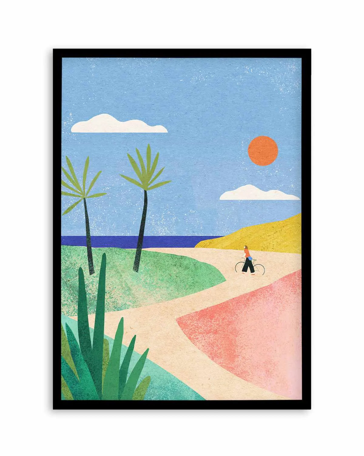 Beach Girl by Henry Rivers Art Print from Olive et Oriel where you can shop wallpaper and artworks online