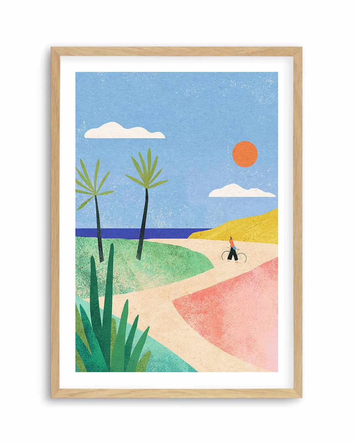 Beach Girl by Henry Rivers Art Print from Olive et Oriel where you can shop wallpaper and artworks online