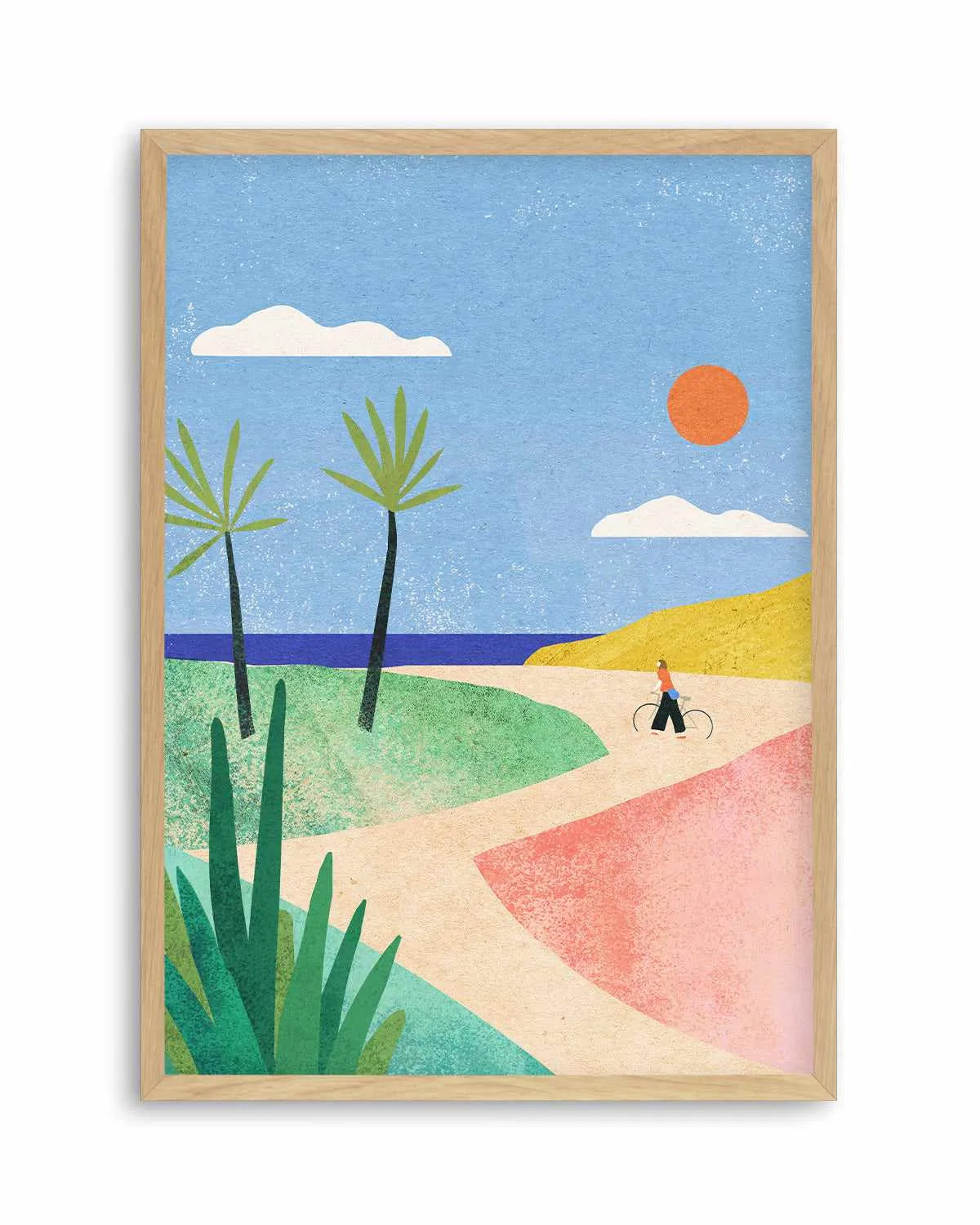 Beach Girl by Henry Rivers Art Print from Olive et Oriel where you can shop wallpaper and artworks online
