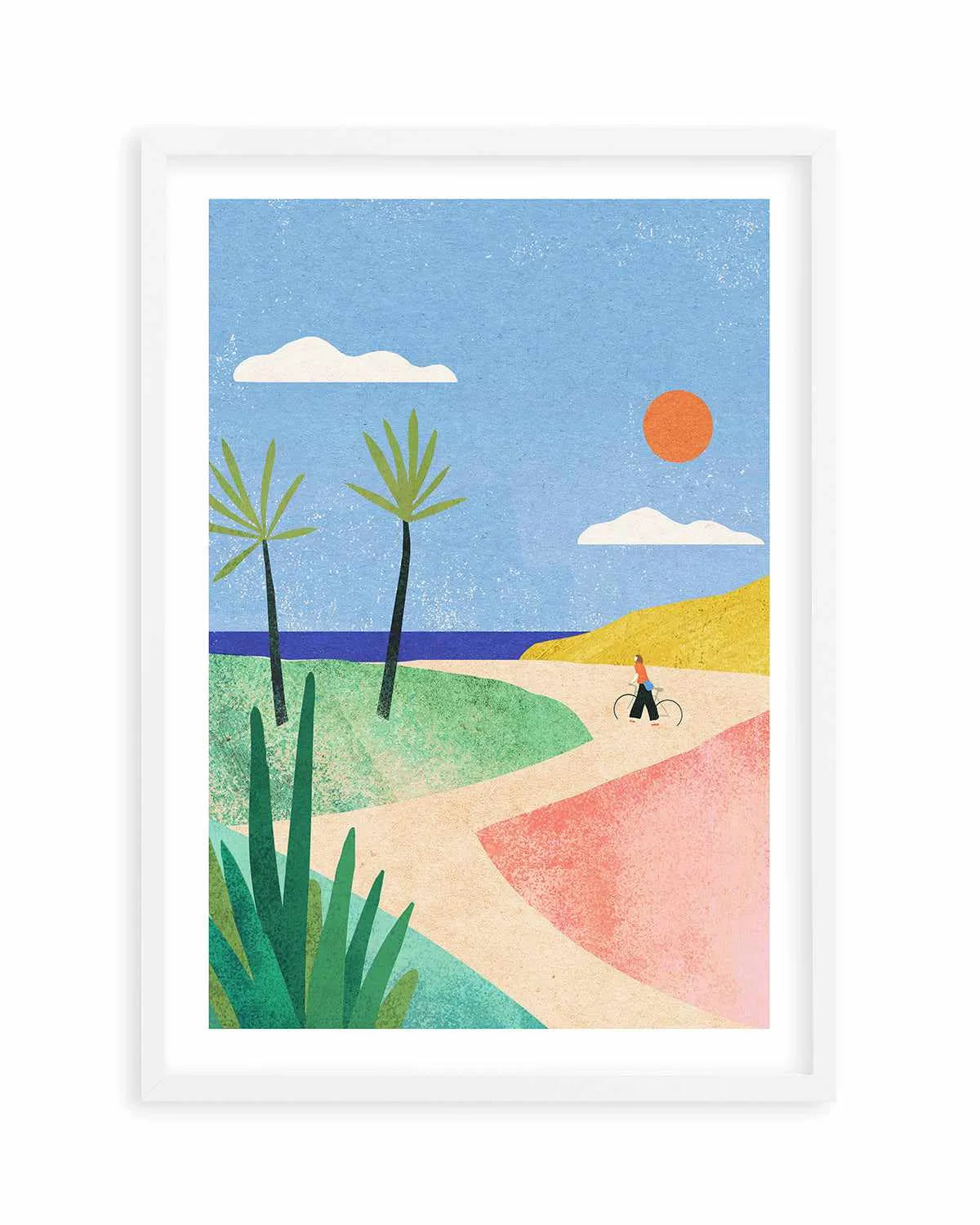 Beach Girl by Henry Rivers Art Print from Olive et Oriel where you can shop wallpaper and artworks online