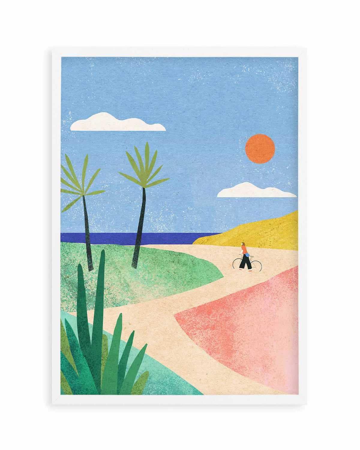 Beach Girl by Henry Rivers Art Print from Olive et Oriel where you can shop wallpaper and artworks online