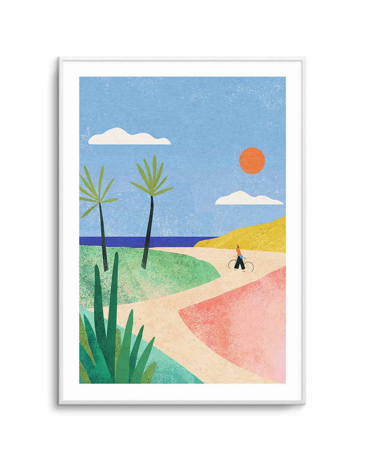 Beach Girl by Henry Rivers Art Print from Olive et Oriel where you can shop wallpaper and artworks online