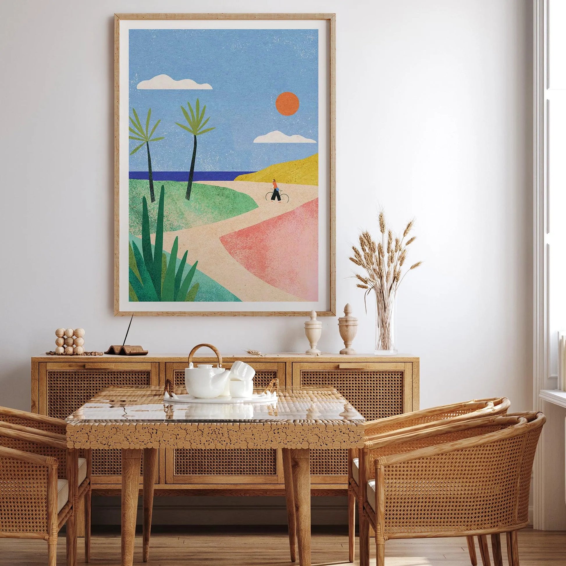 Beach Girl by Henry Rivers Art Print from Olive et Oriel where you can shop wallpaper and artworks online