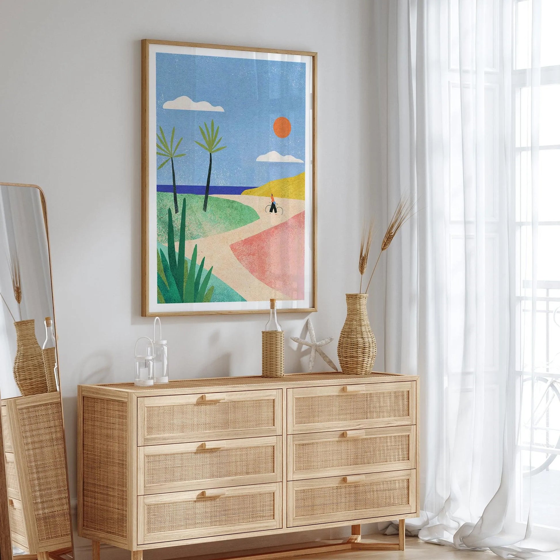 Beach Girl by Henry Rivers Art Print from Olive et Oriel where you can shop wallpaper and artworks online