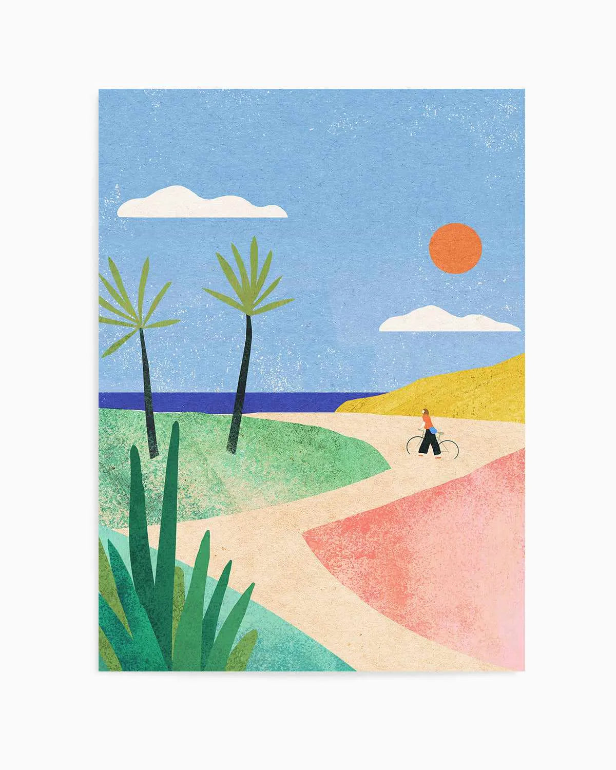 Beach Girl by Henry Rivers Art Print from Olive et Oriel where you can shop wallpaper and artworks online