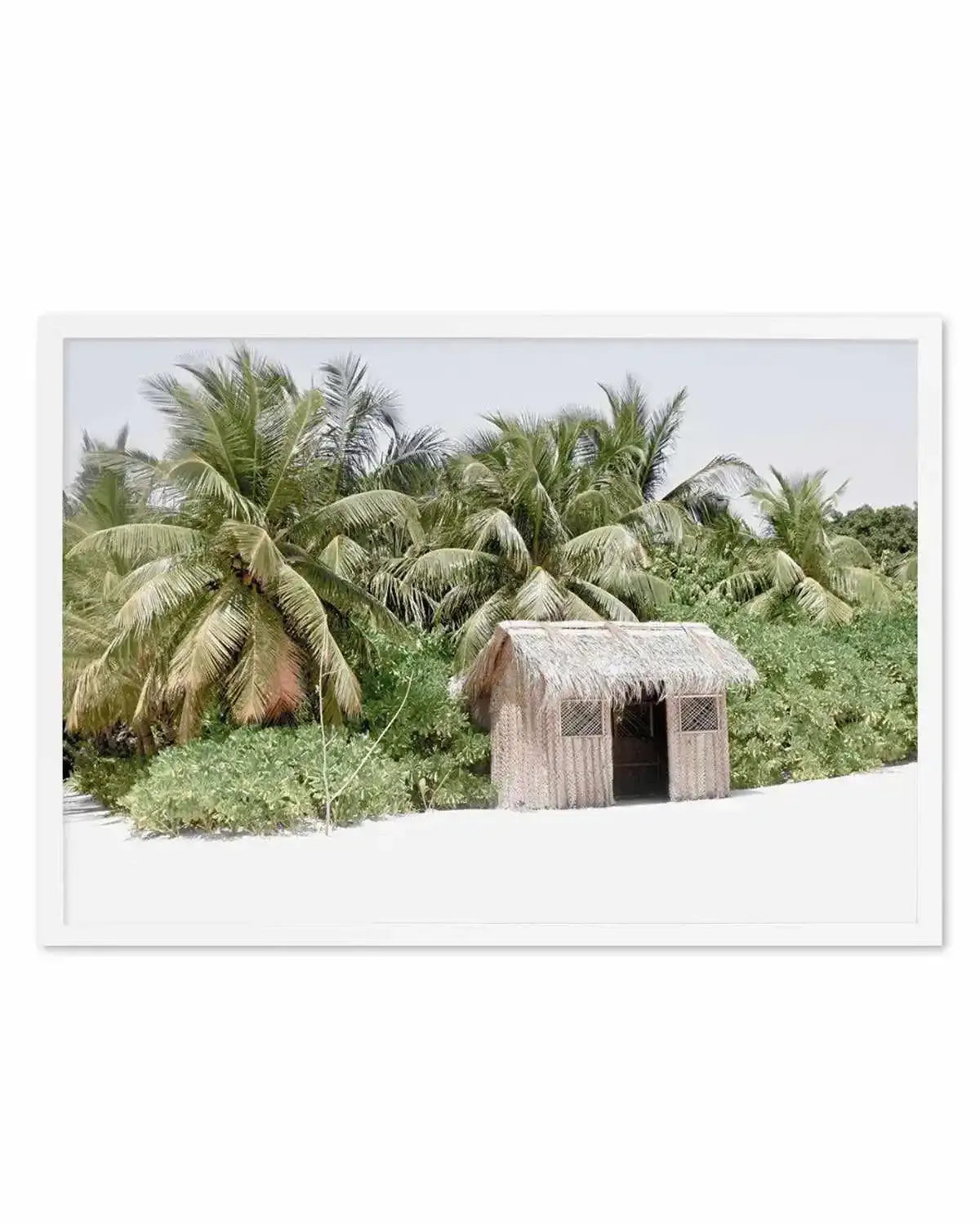 Beach Hut Art Print from Olive et Oriel where you can shop wallpaper and artworks online