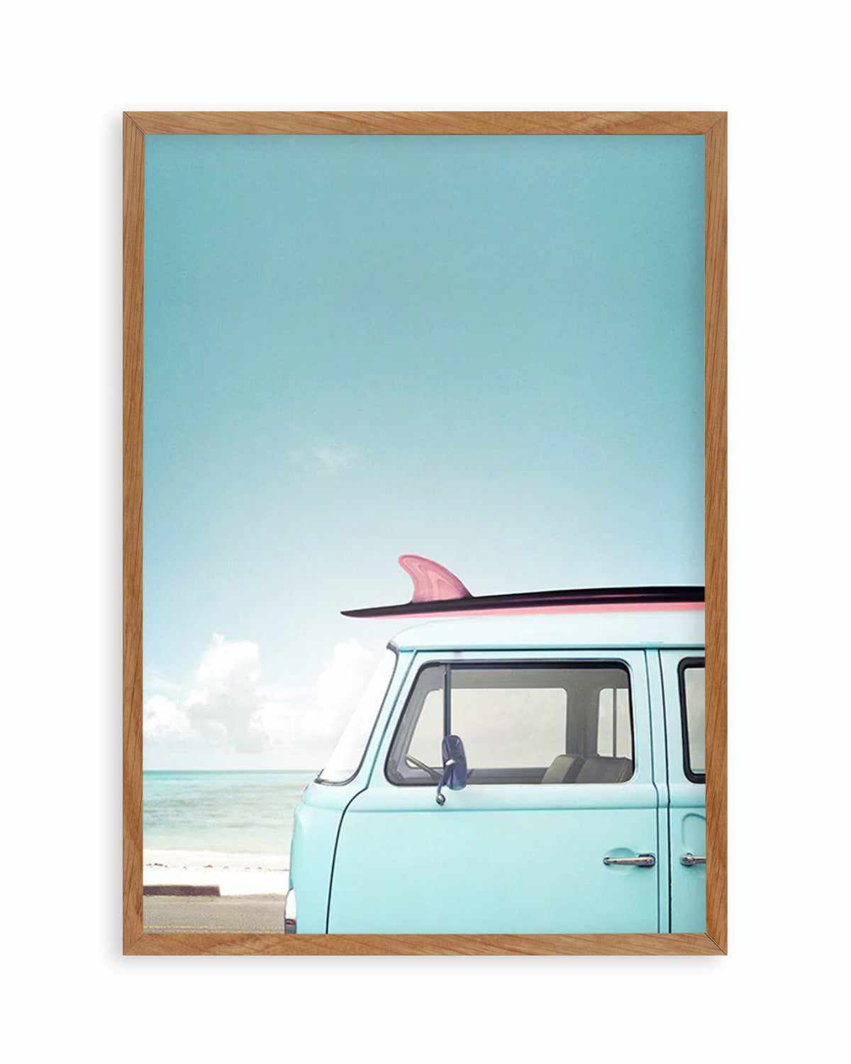 Beach Kombi Art Print