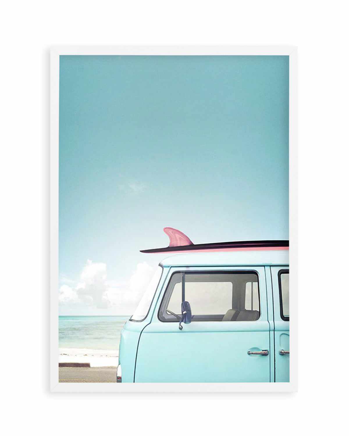 Beach Kombi Art Print