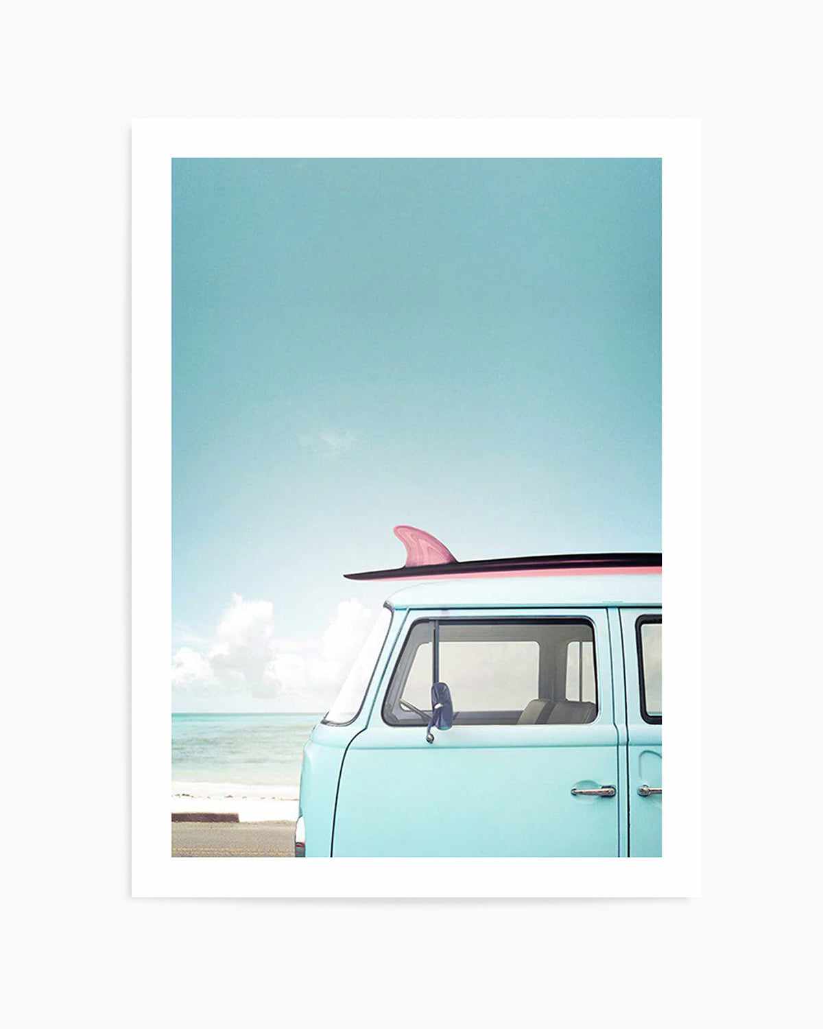 Beach Kombi Art Print