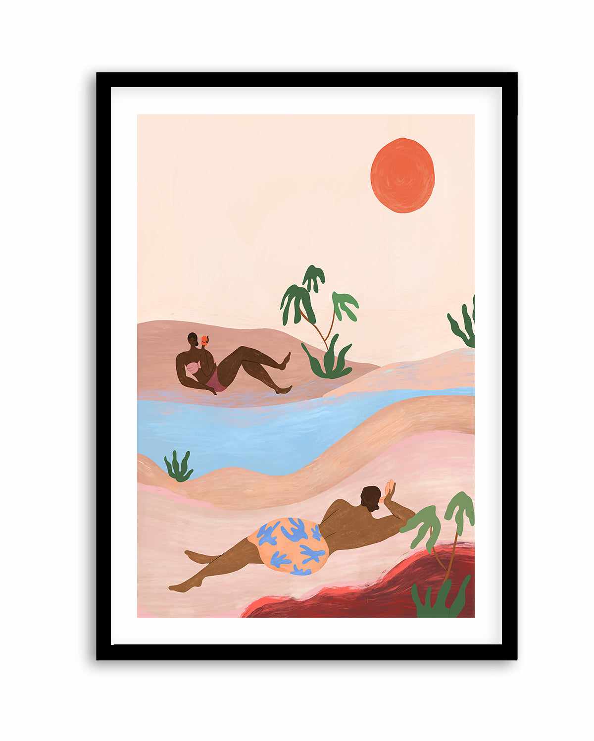 Beach Please by Arty Guava | Art Print from Olive et Oriel where you can shop wallpaper and artworks online