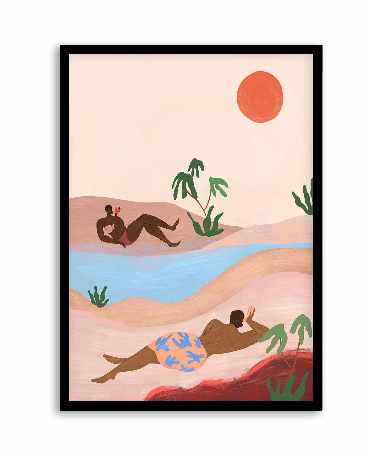 Beach Please by Arty Guava | Art Print from Olive et Oriel where you can shop wallpaper and artworks online
