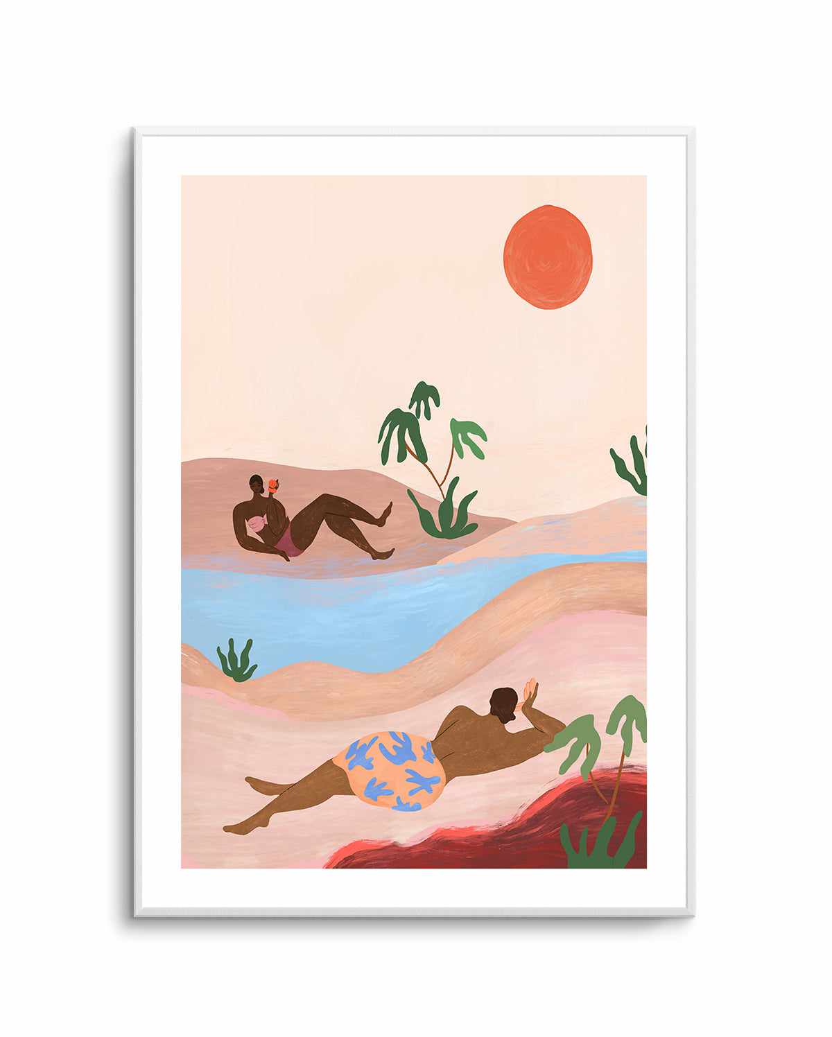 Beach Please by Arty Guava | Art Print from Olive et Oriel where you can shop wallpaper and artworks online