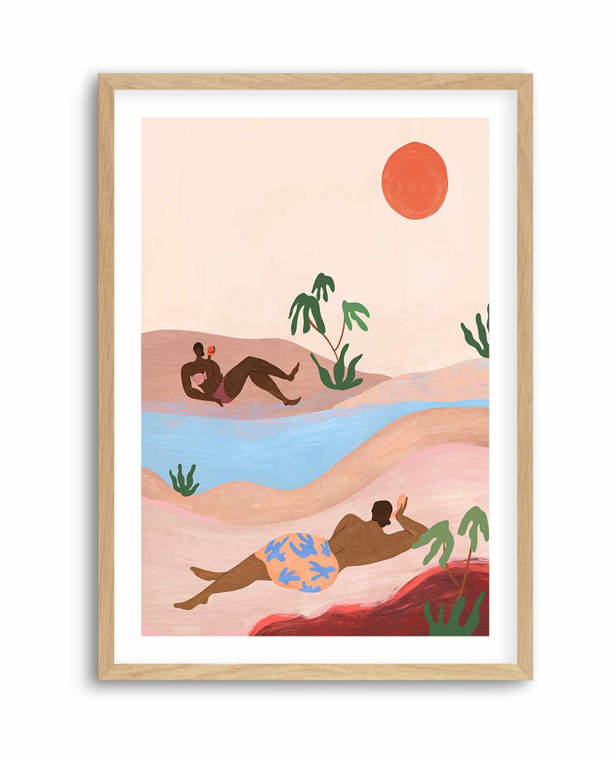 Beach Please by Arty Guava | Art Print from Olive et Oriel where you can shop wallpaper and artworks online