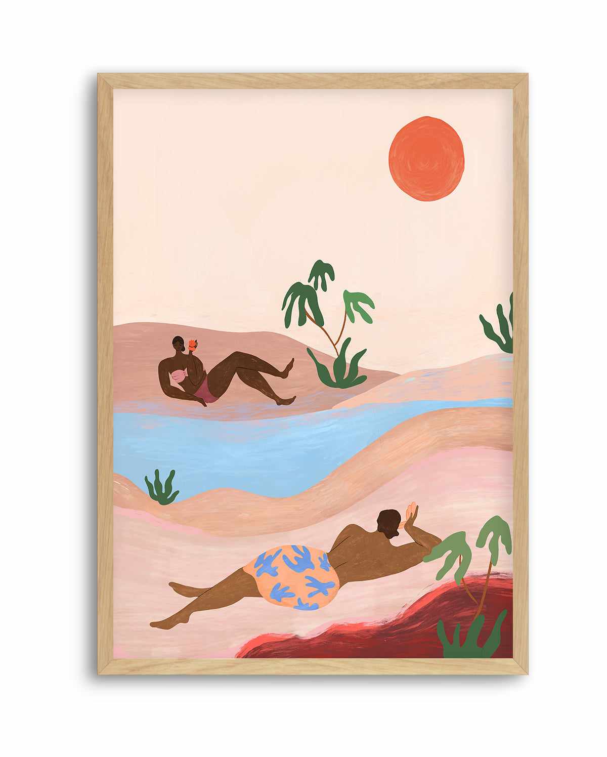 Beach Please by Arty Guava | Art Print from Olive et Oriel where you can shop wallpaper and artworks online
