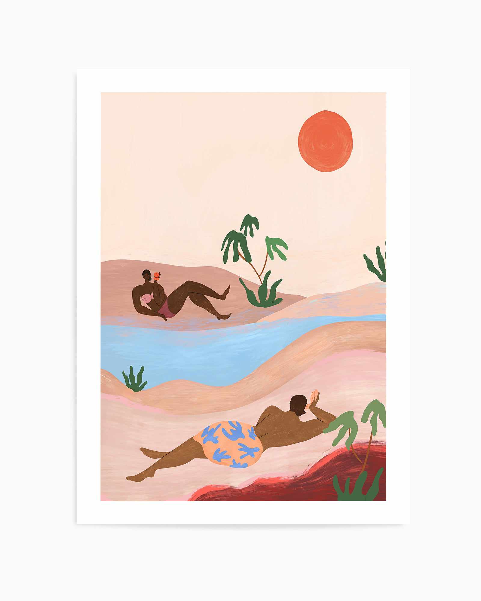 Beach Please by Arty Guava | Art Print from Olive et Oriel where you can shop wallpaper and artworks online