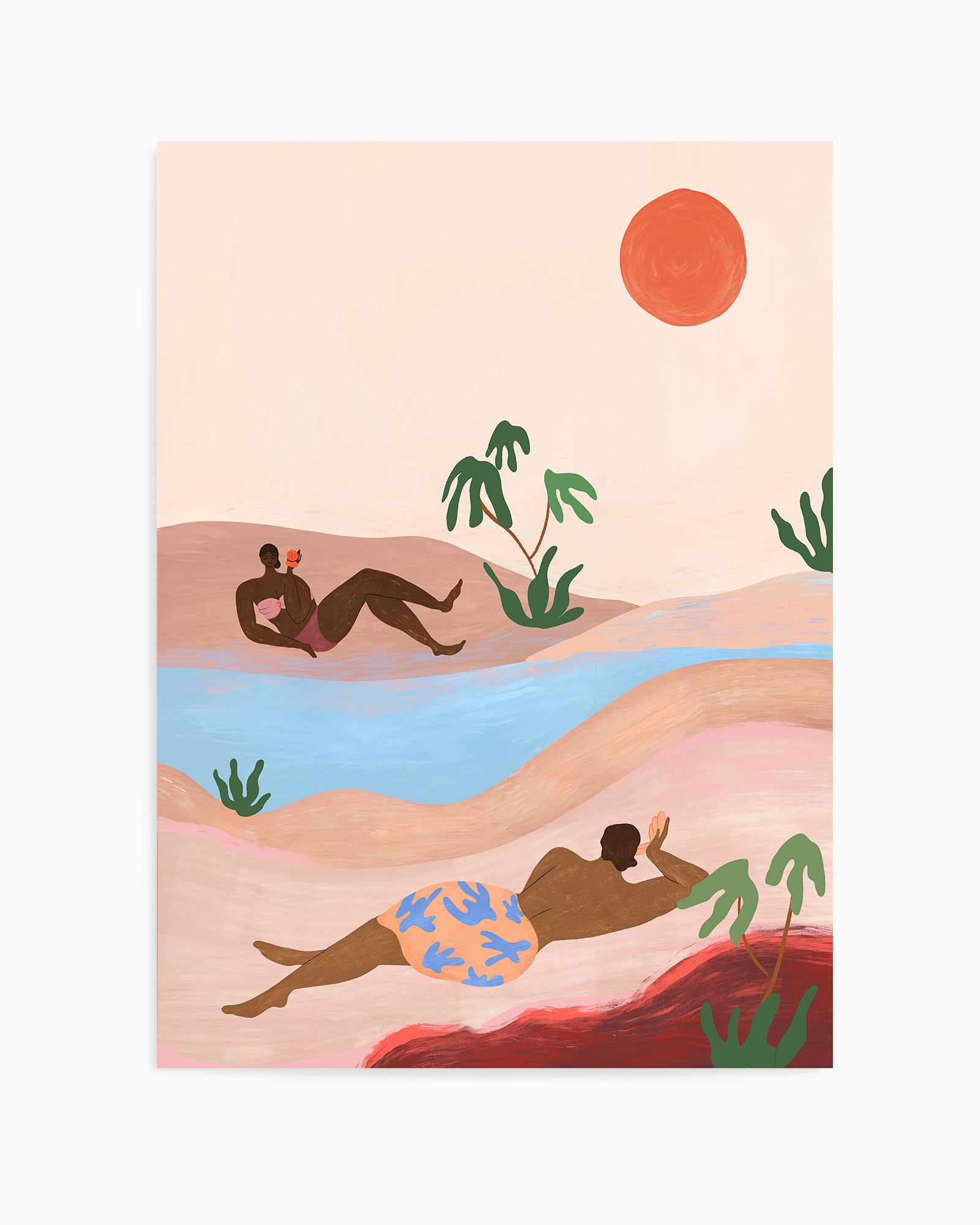 Beach Please by Arty Guava | Art Print from Olive et Oriel where you can shop wallpaper and artworks online