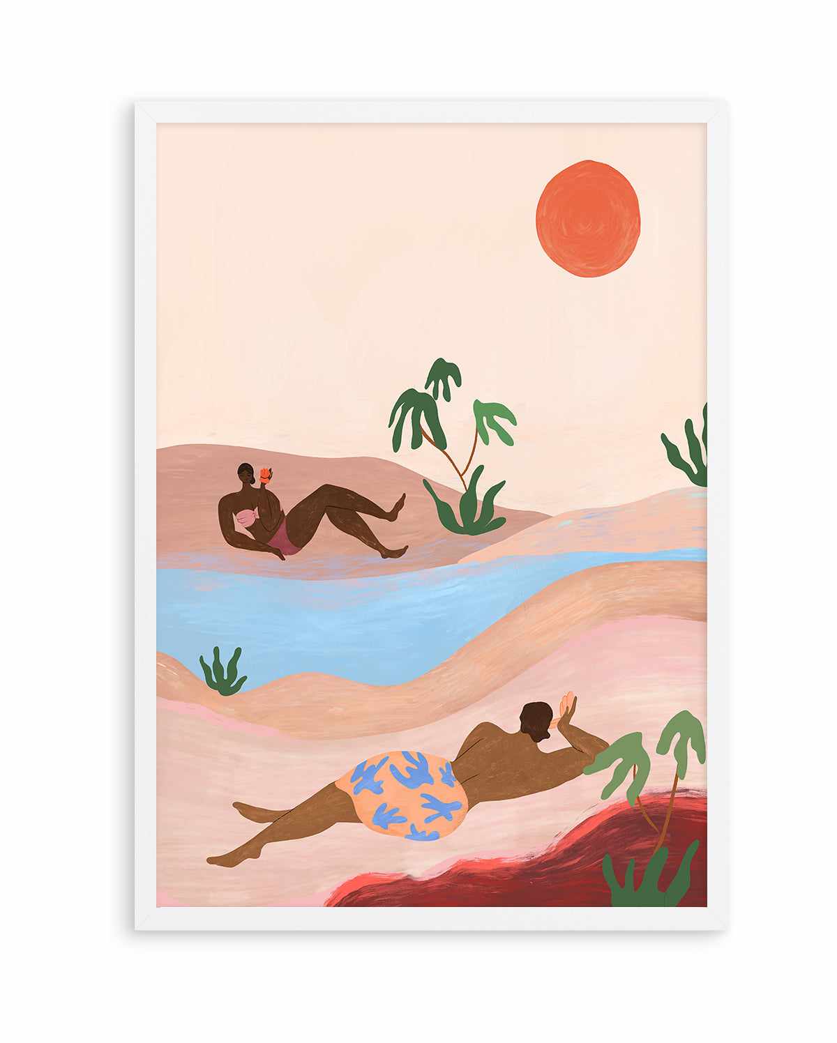 Beach Please by Arty Guava | Art Print from Olive et Oriel where you can shop wallpaper and artworks online