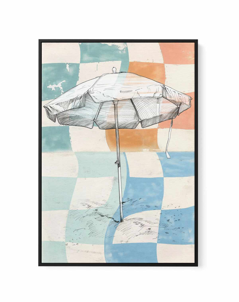 Beach Shade | Framed Canvas Art Print