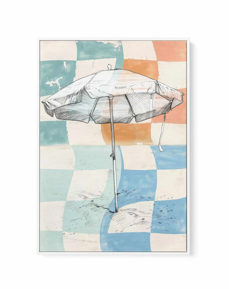 Beach Shade | Framed Canvas Art Print