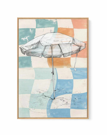 Beach Shade | Framed Canvas Art Print from Olive et Oriel where you can shop wallpaper and artworks online