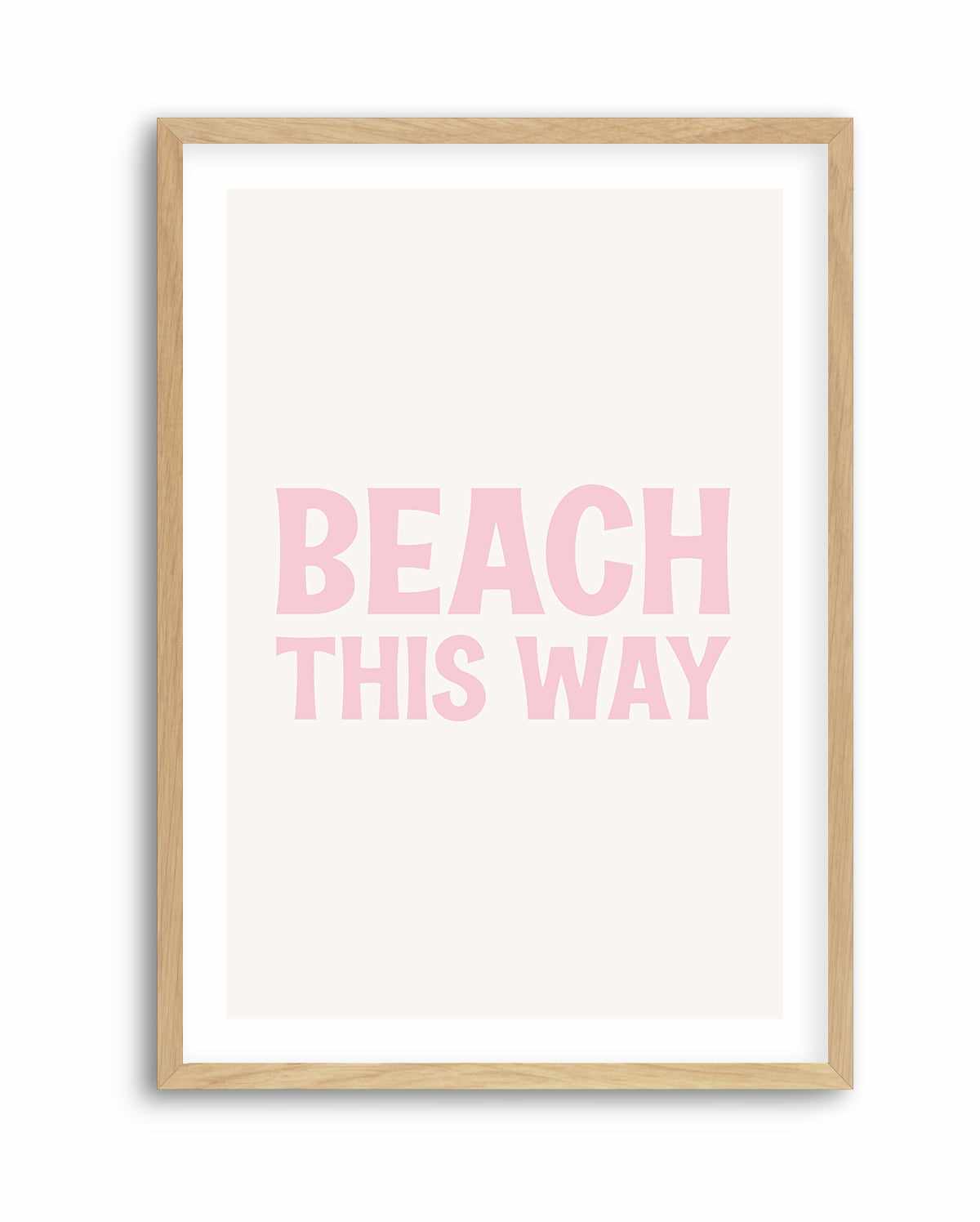 Beach This Way | Art Print from Olive et Oriel where you can shop wallpaper and artworks online