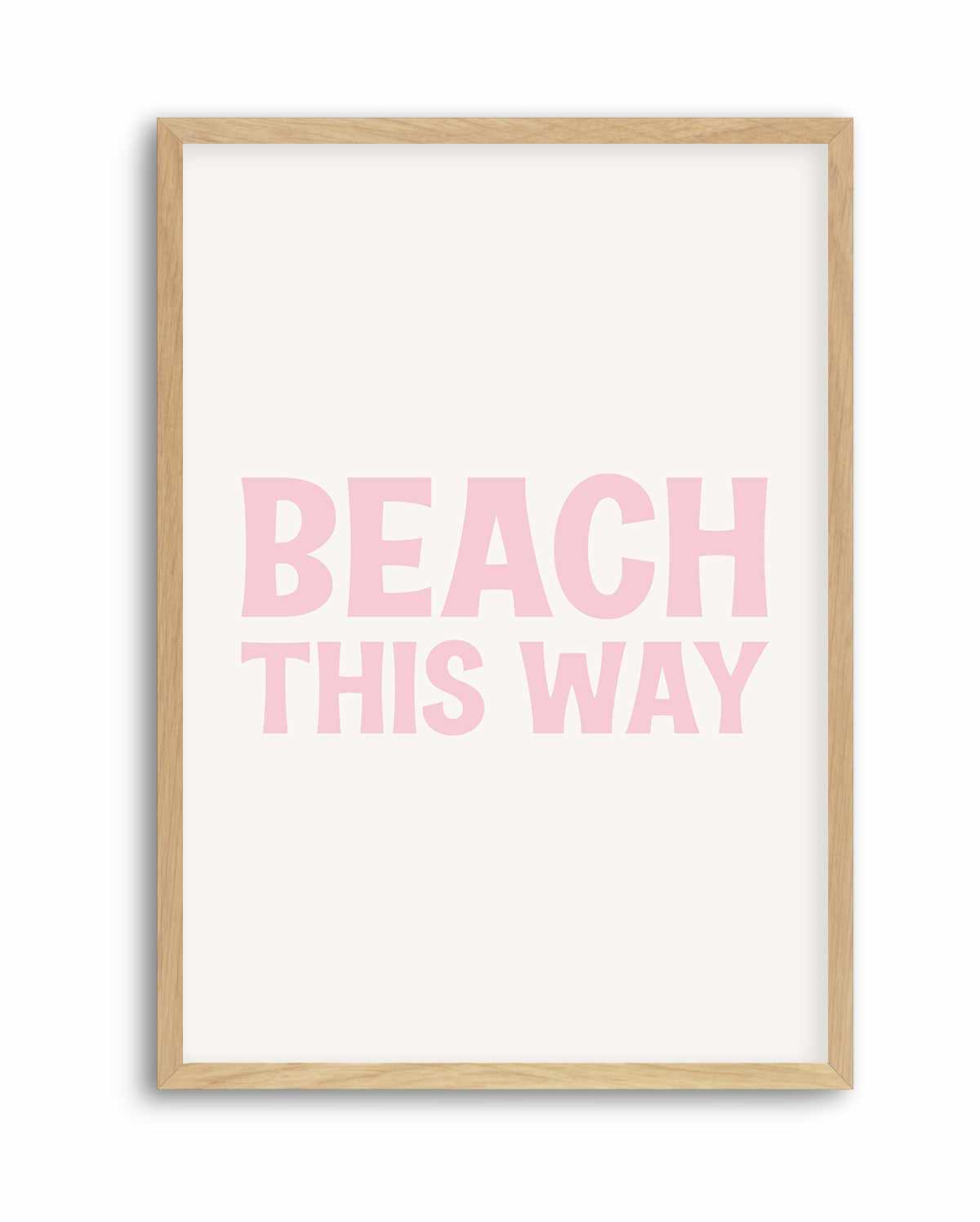 Beach This Way | Art Print from Olive et Oriel where you can shop wallpaper and artworks online