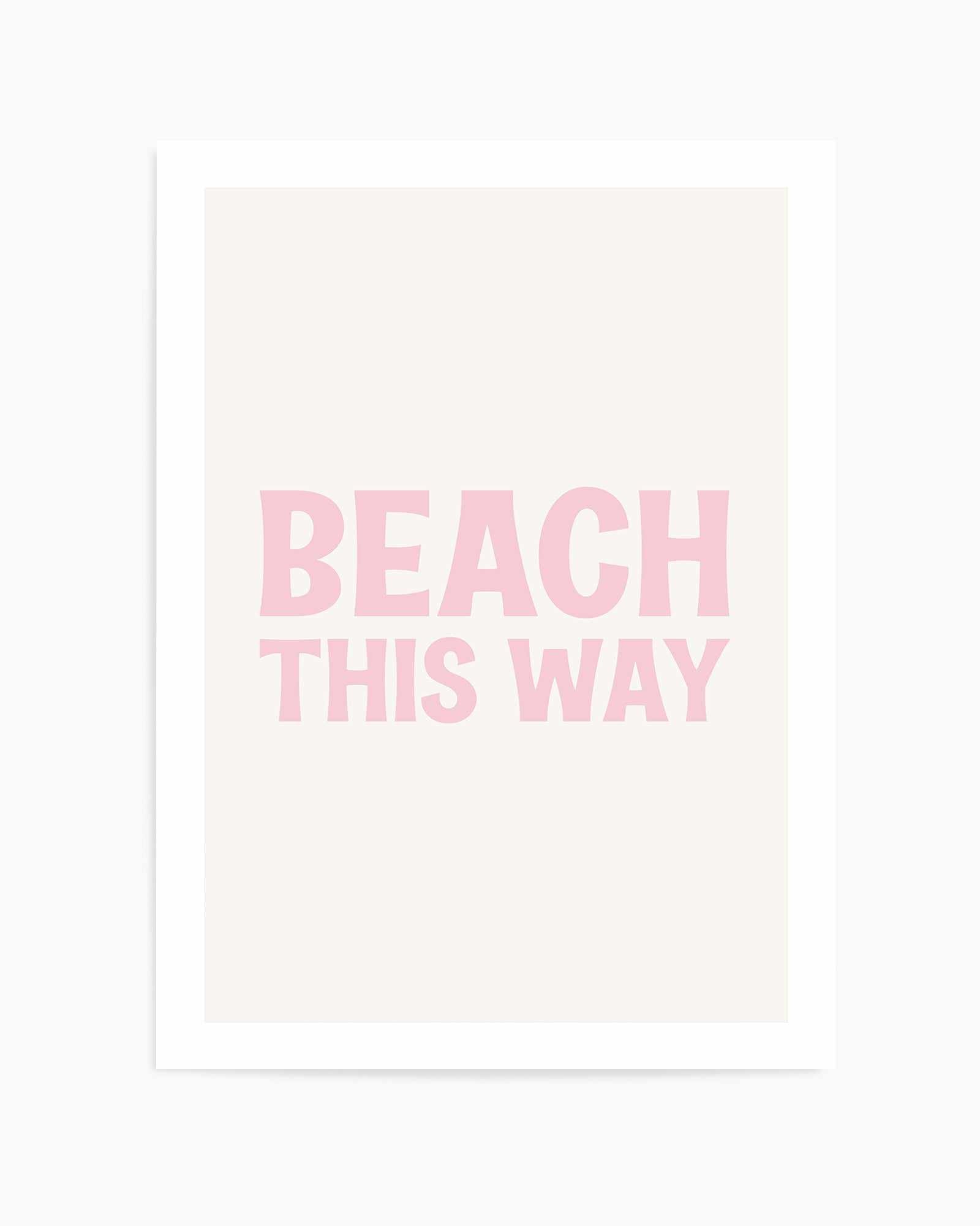 Beach This Way | Art Print from Olive et Oriel where you can shop wallpaper and artworks online
