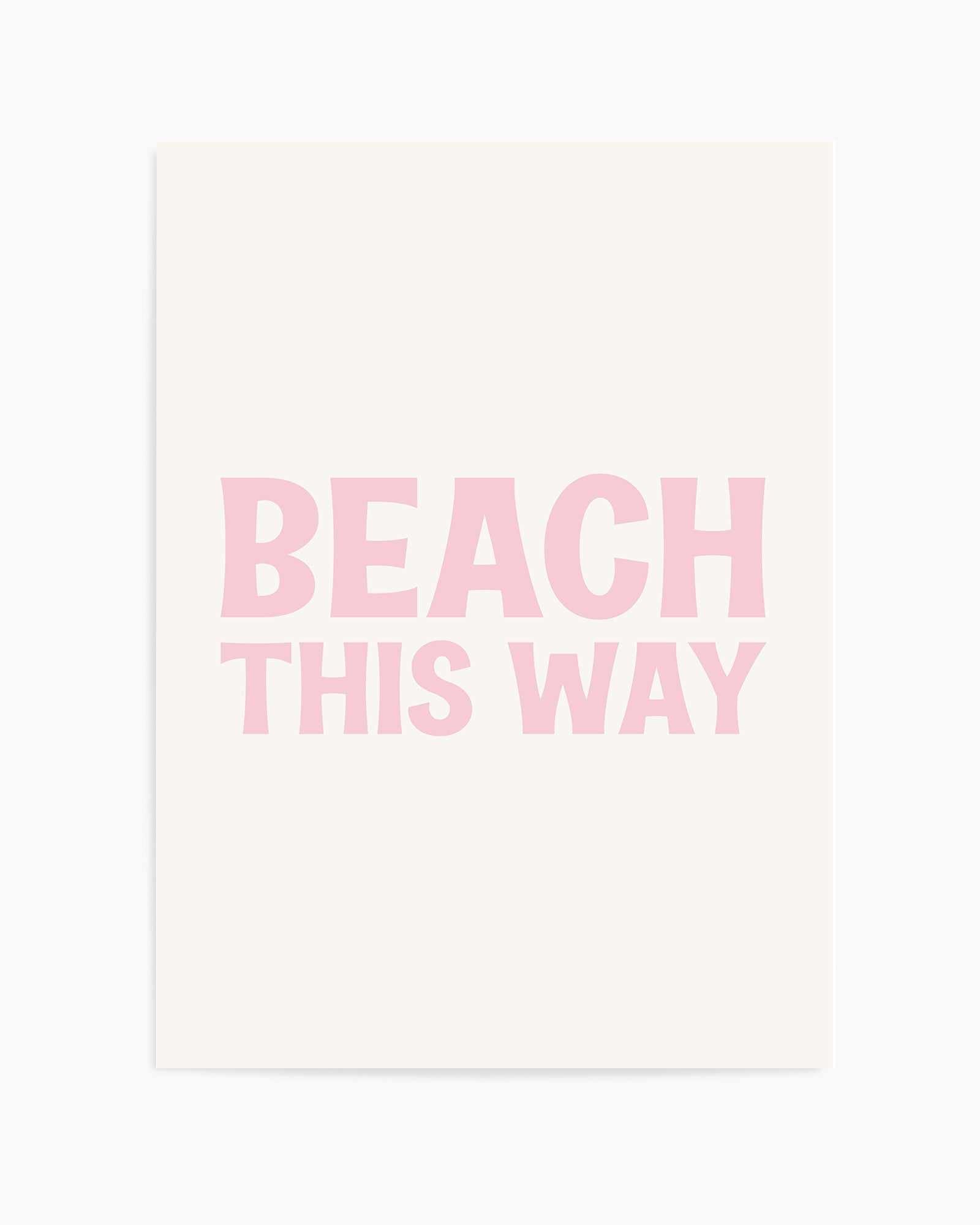 Beach This Way | Art Print from Olive et Oriel where you can shop wallpaper and artworks online
