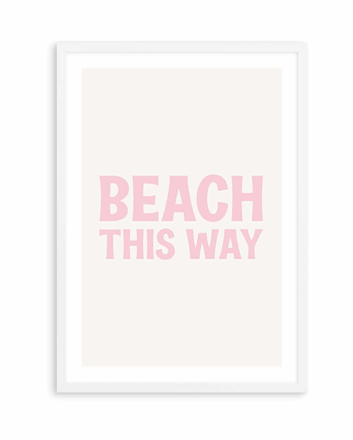 Beach This Way | Art Print from Olive et Oriel where you can shop wallpaper and artworks online
