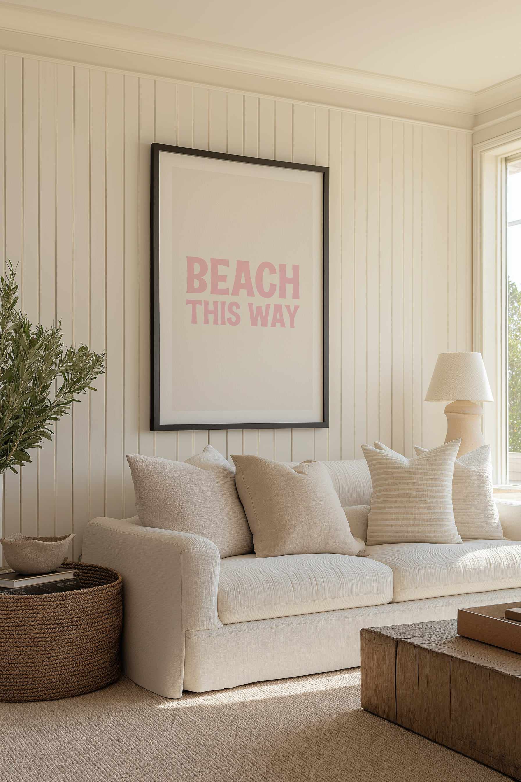 Beach This Way | Art Print from Olive et Oriel where you can shop wallpaper and artworks online