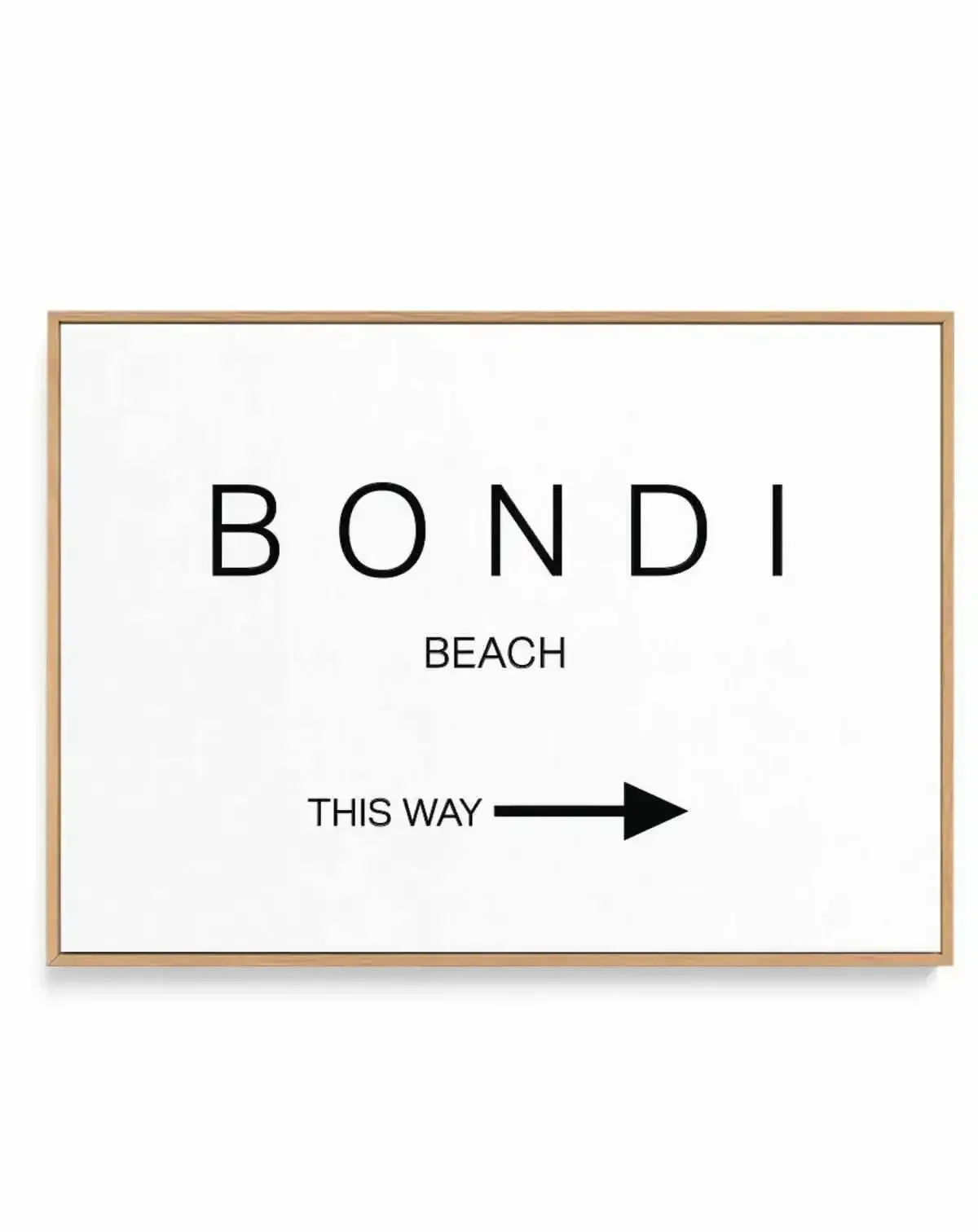 Beach - This Way | Personalise Me! | Framed Canvas Art Print from Olive et Oriel where you can shop wallpaper and artworks online