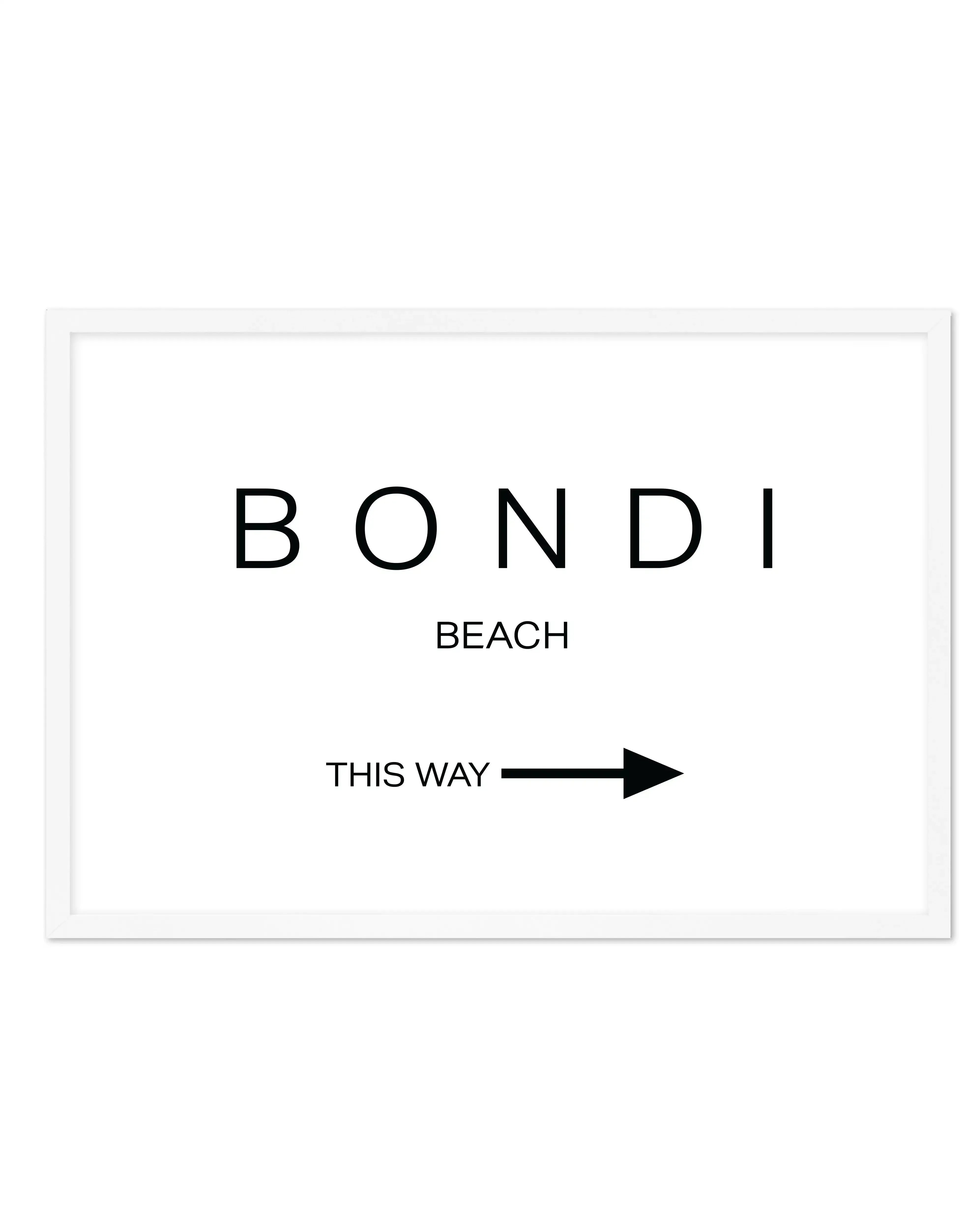 BONDI BEACH - THIS WAY - Olive et Oriel | Shop Art Prints & Posters Online