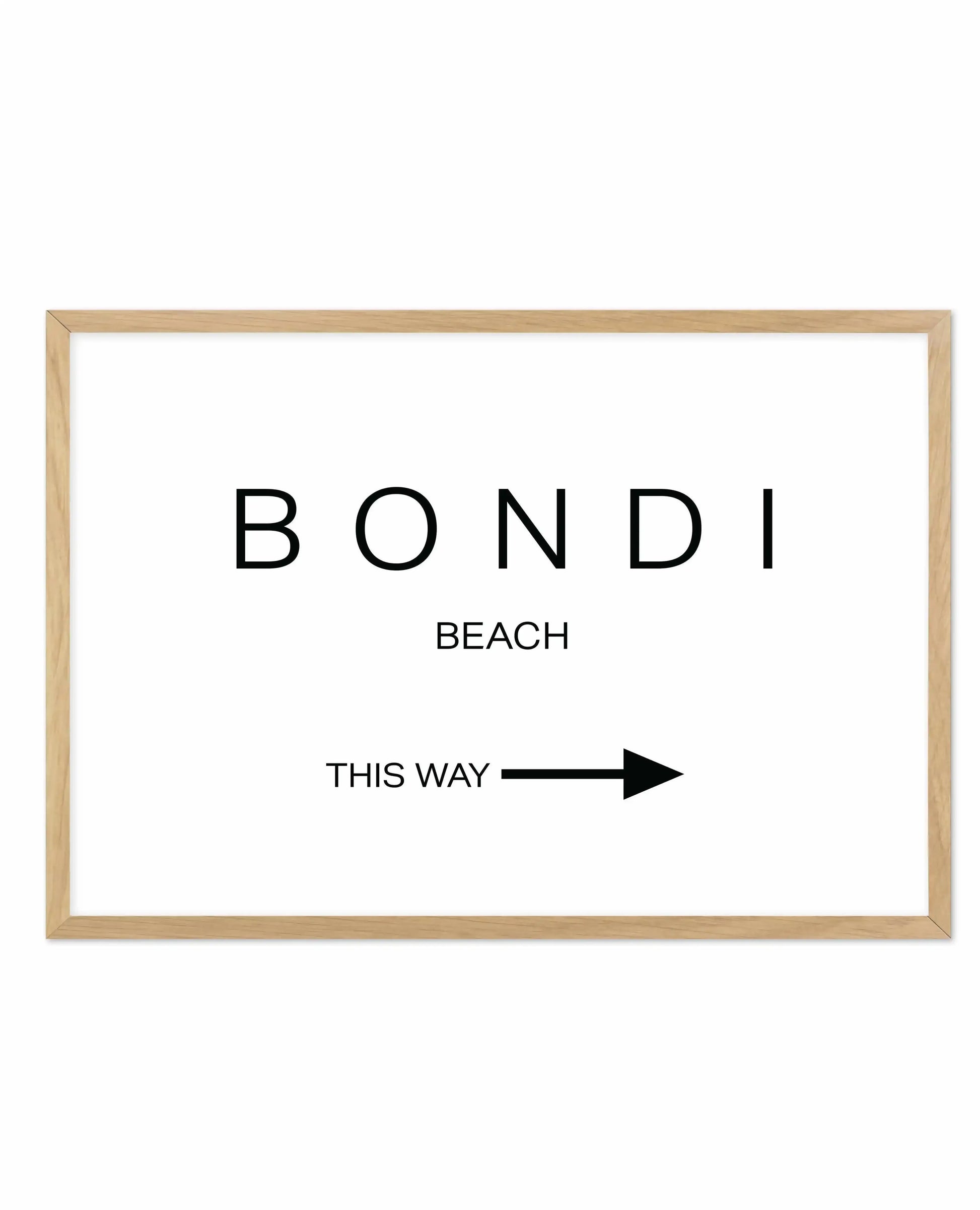 BONDI BEACH - THIS WAY - Olive et Oriel | Shop Art Prints & Posters Online