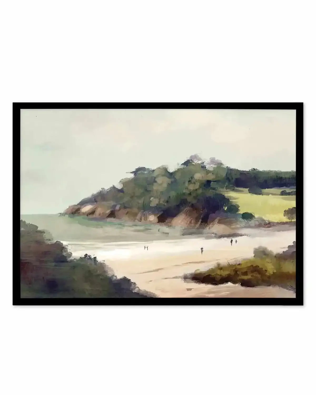 Beach View by Dan Hobday Art Print from Olive et Oriel where you can shop wallpaper and artworks online