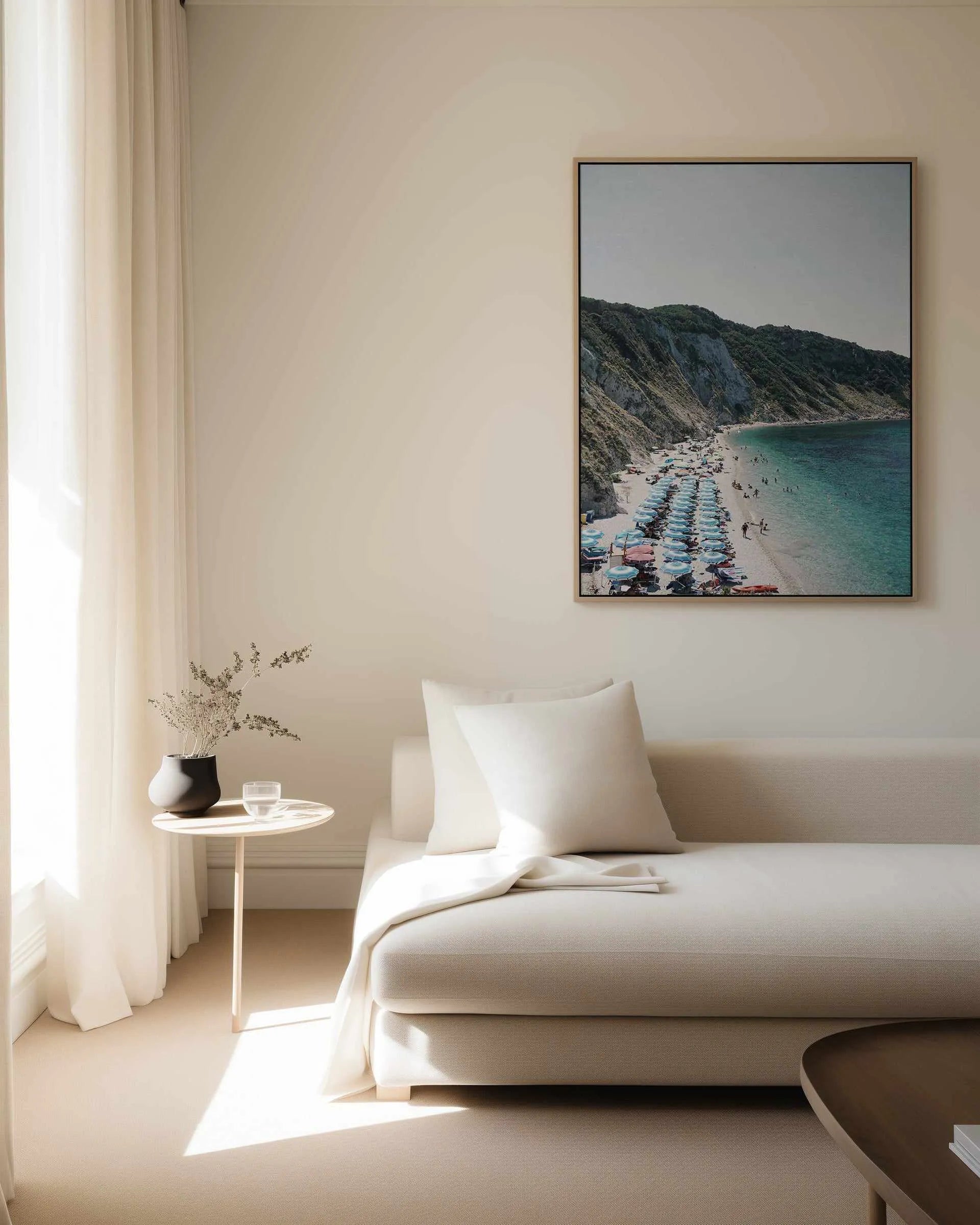 Beach Views by Renee Rae | Framed Canvas Art Print from Olive et Oriel where you can shop wallpaper and artworks online