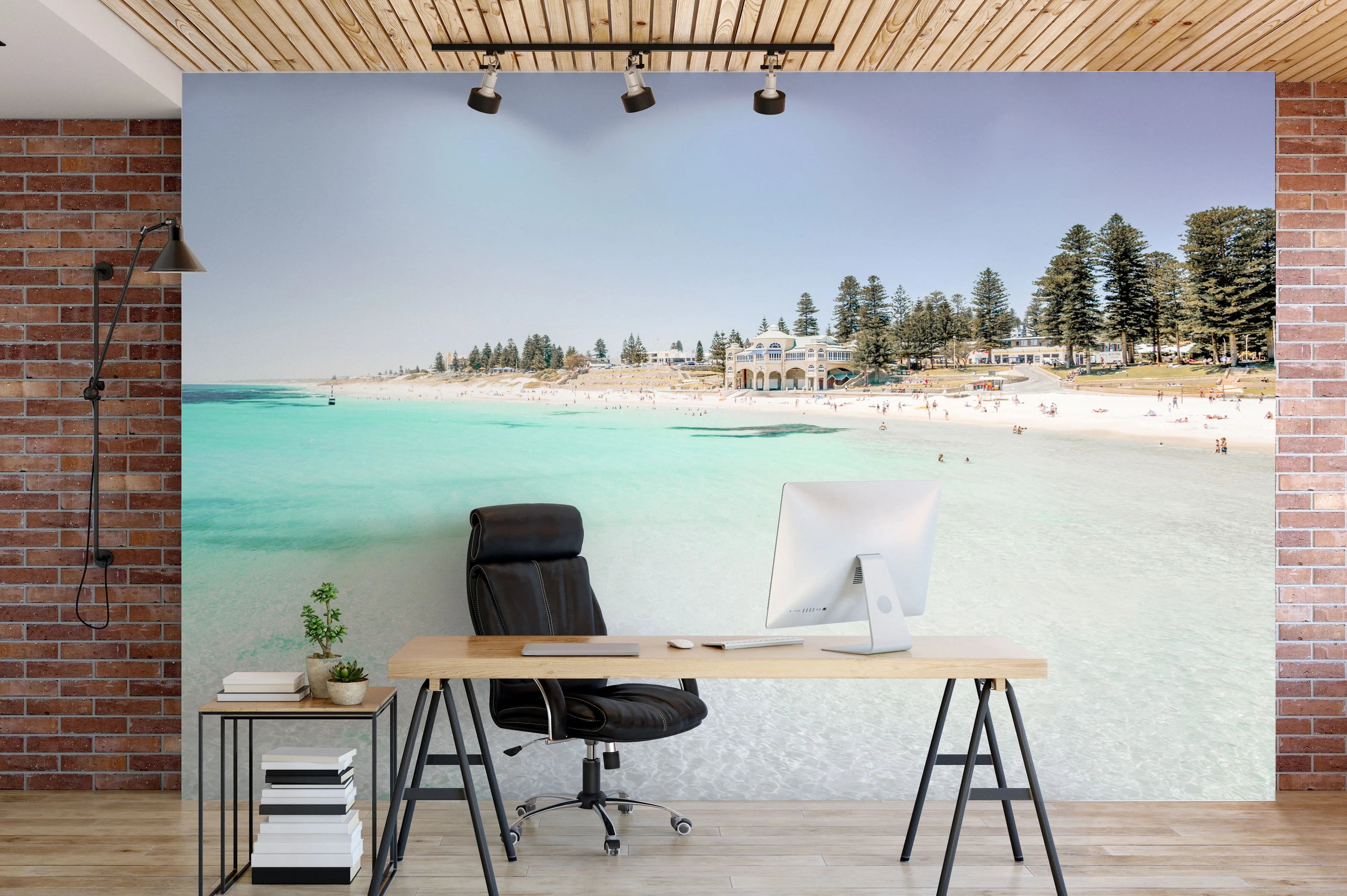 Beach Day, Cottesloe | Perth Photo Mural Wallpaper from Olive et Oriel where you can shop wallpaper and artworks online