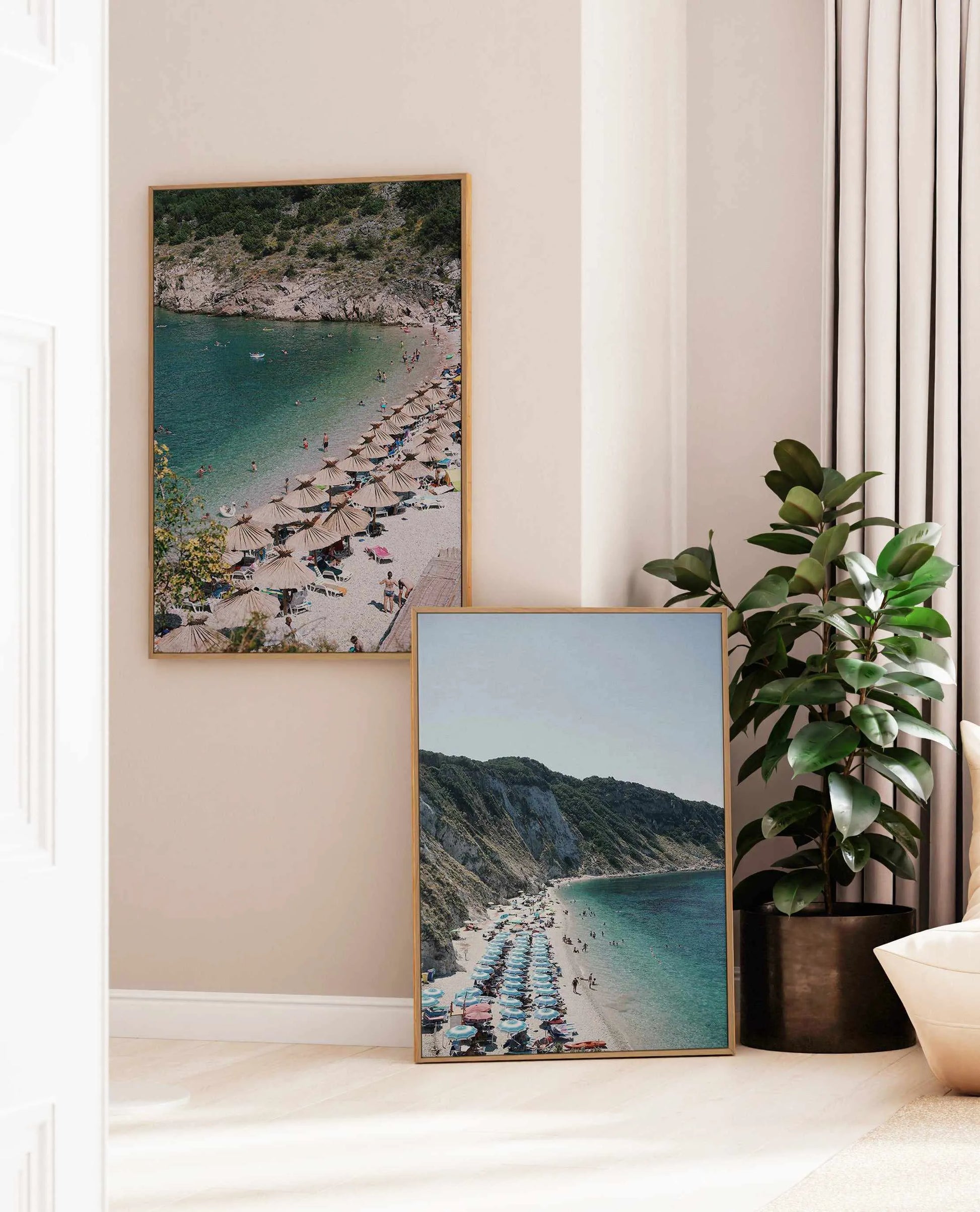 Beach Days by Renee Rae | Framed Canvas Art Print from Olive et Oriel where you can shop wallpaper and artworks online